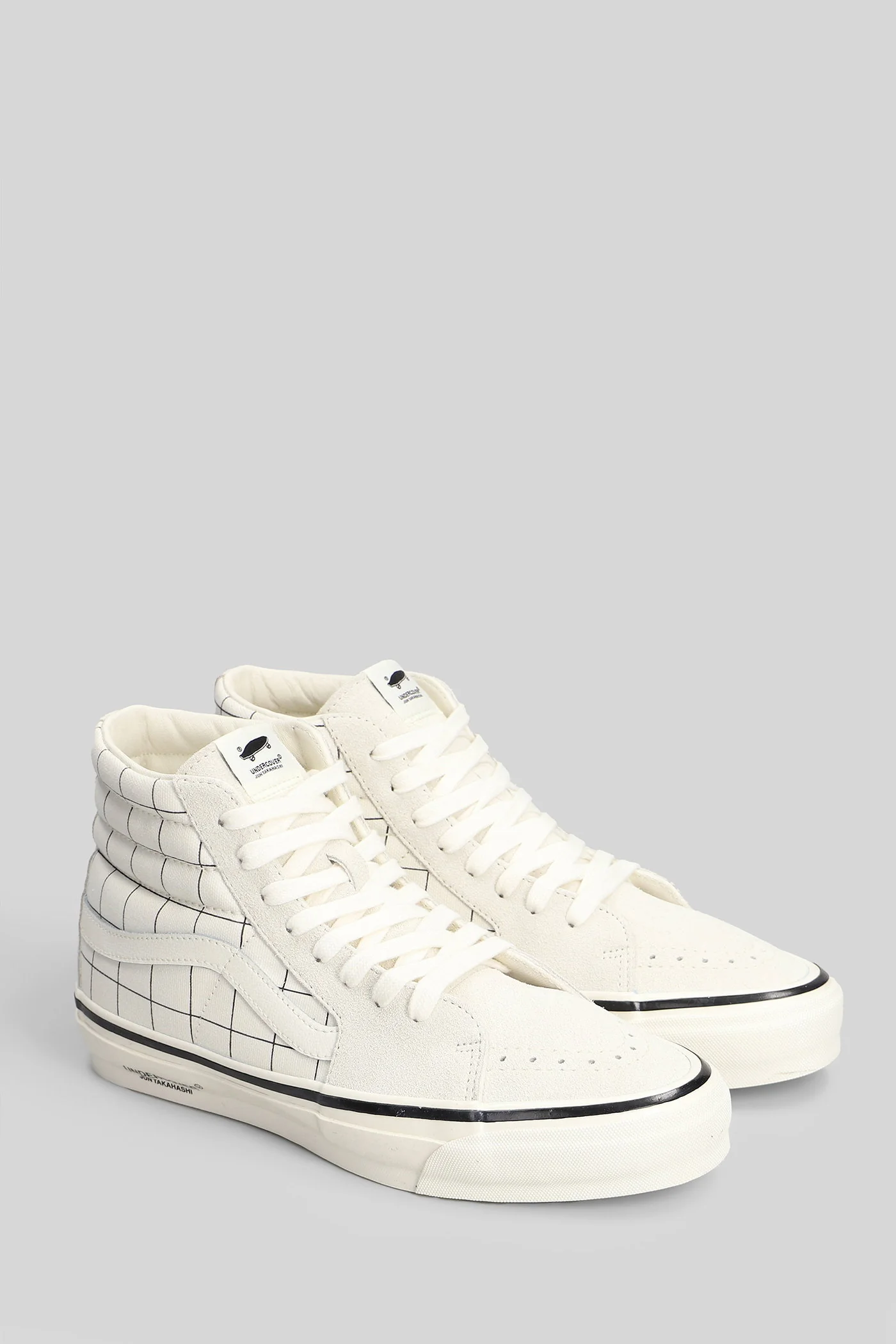 Otw Sk8-Hi Sneakers in white Suede and fabric - Image 2