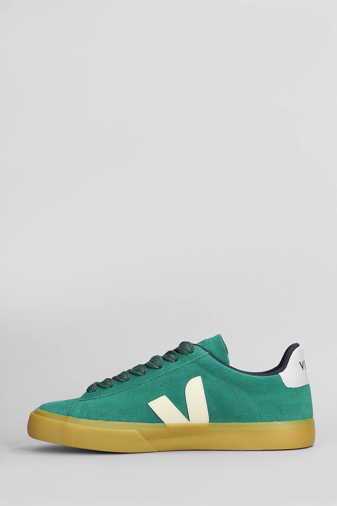 Campo Sneakers in green suede and leather - Image 3