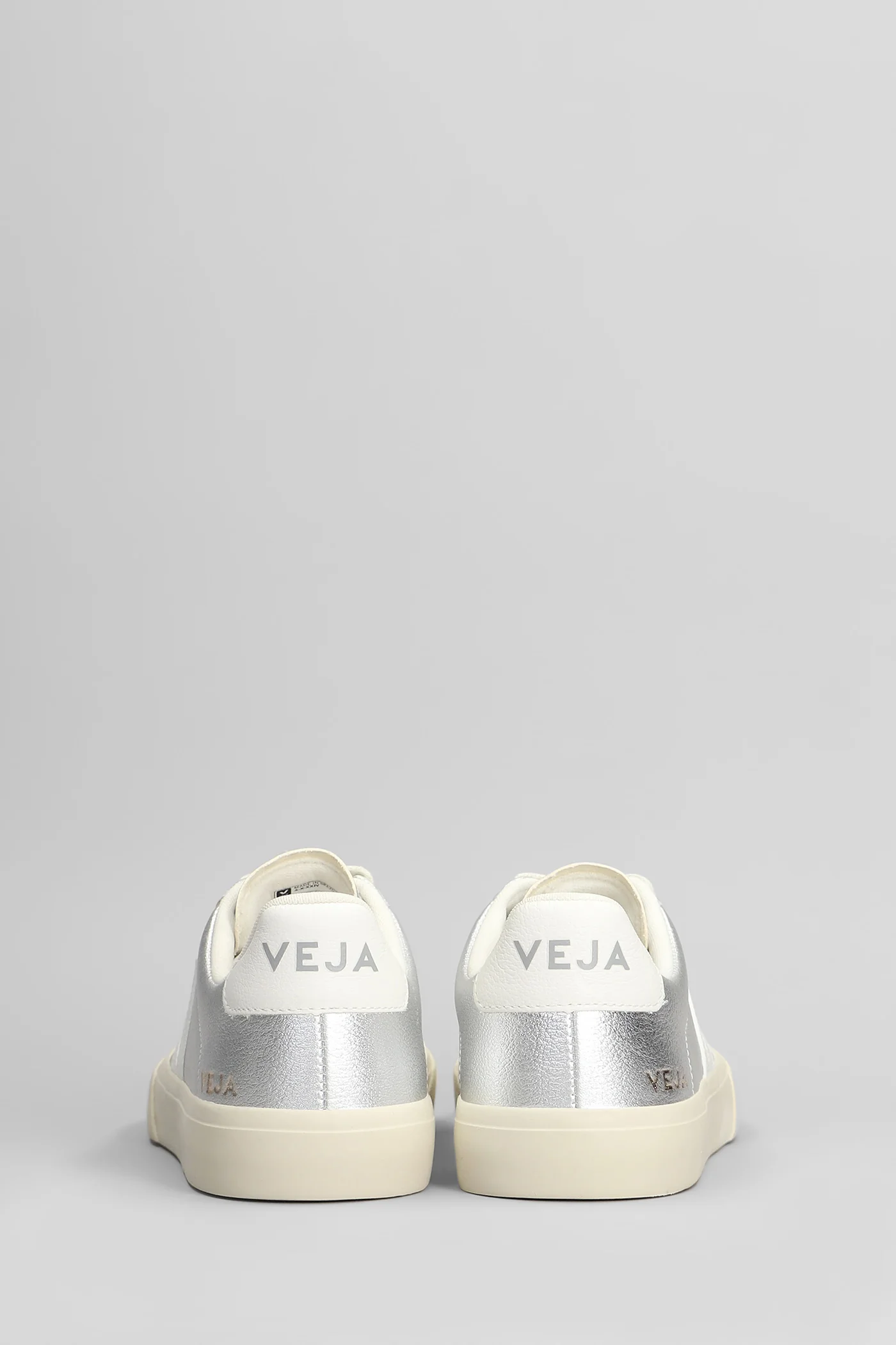 Campo Sneakers in silver leather - Image 4