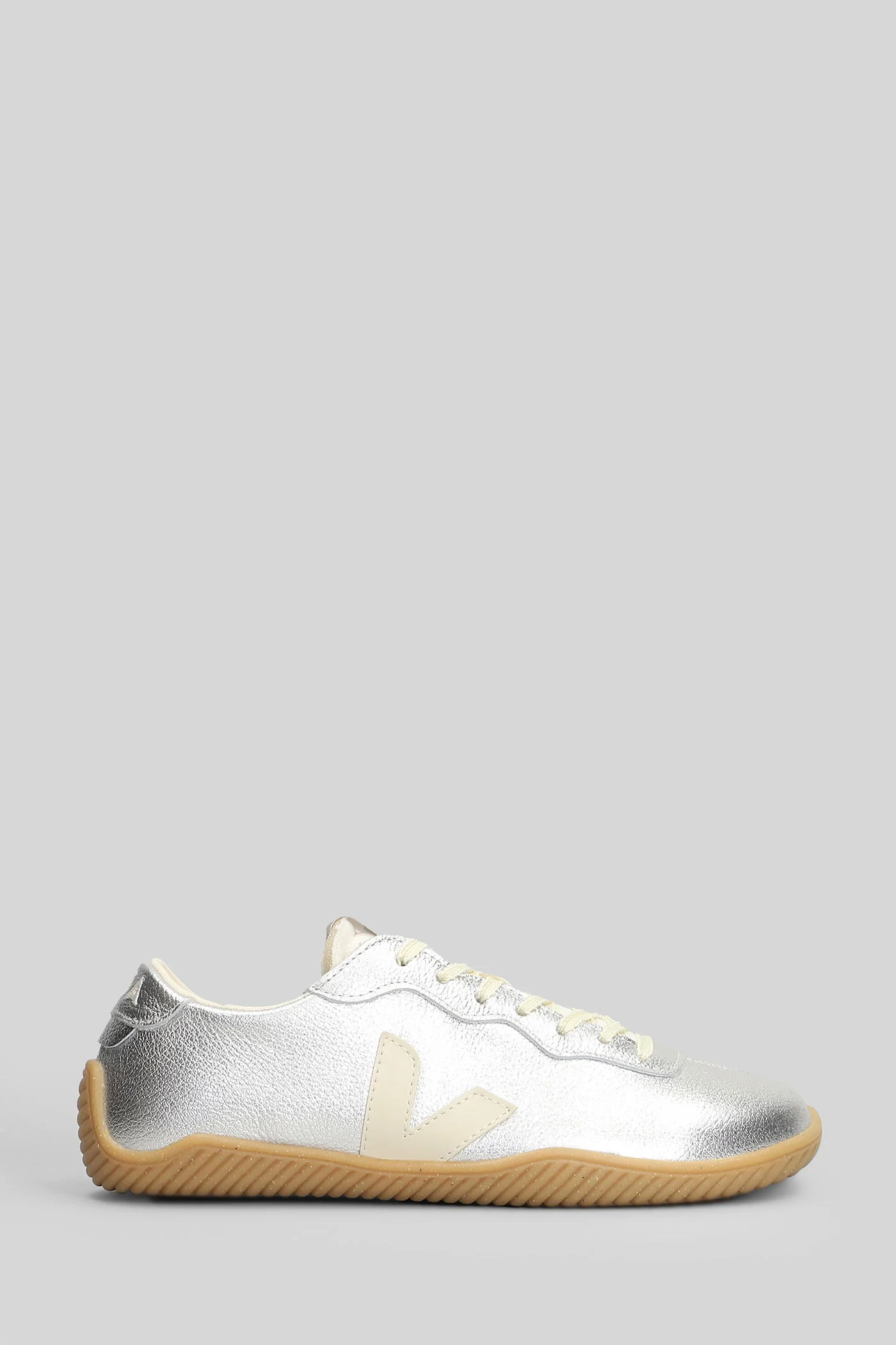 Jitsu Sneakers in silver leather