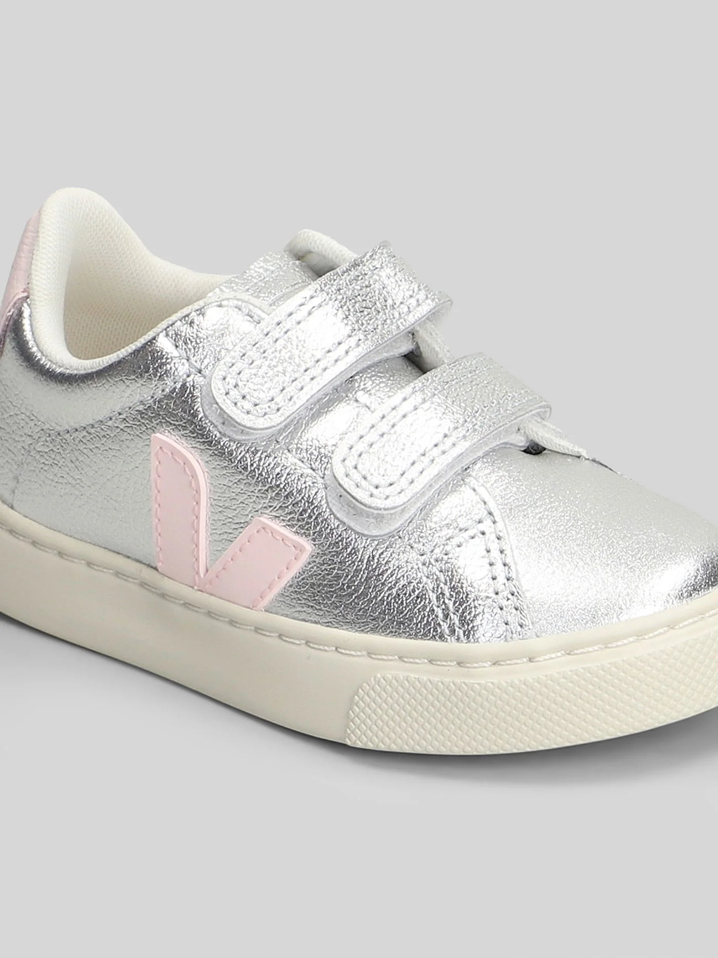 Esplar Sneakers in silver leather - Image 15