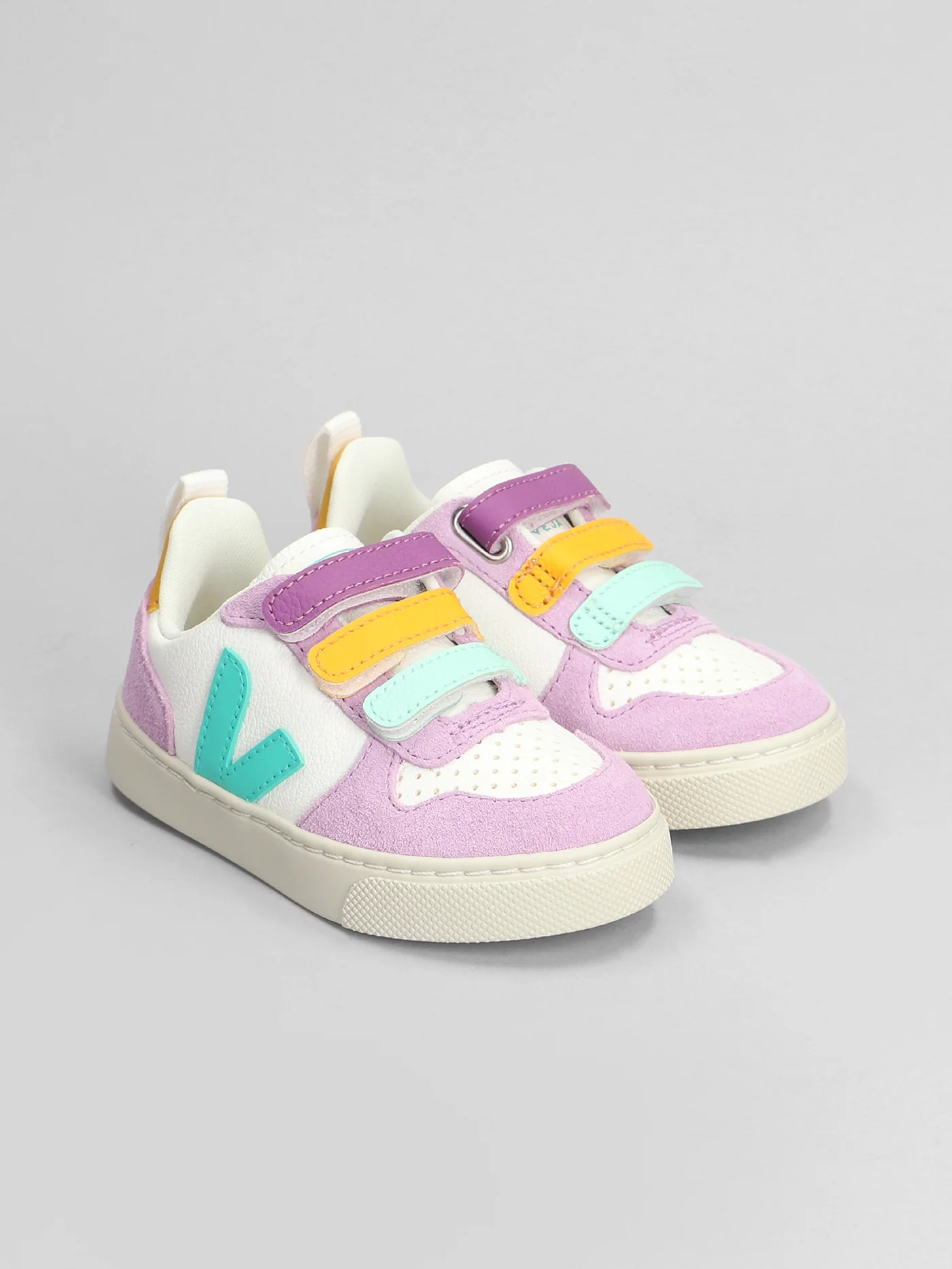 Small V-10 Sneakers in white leather - Image 2