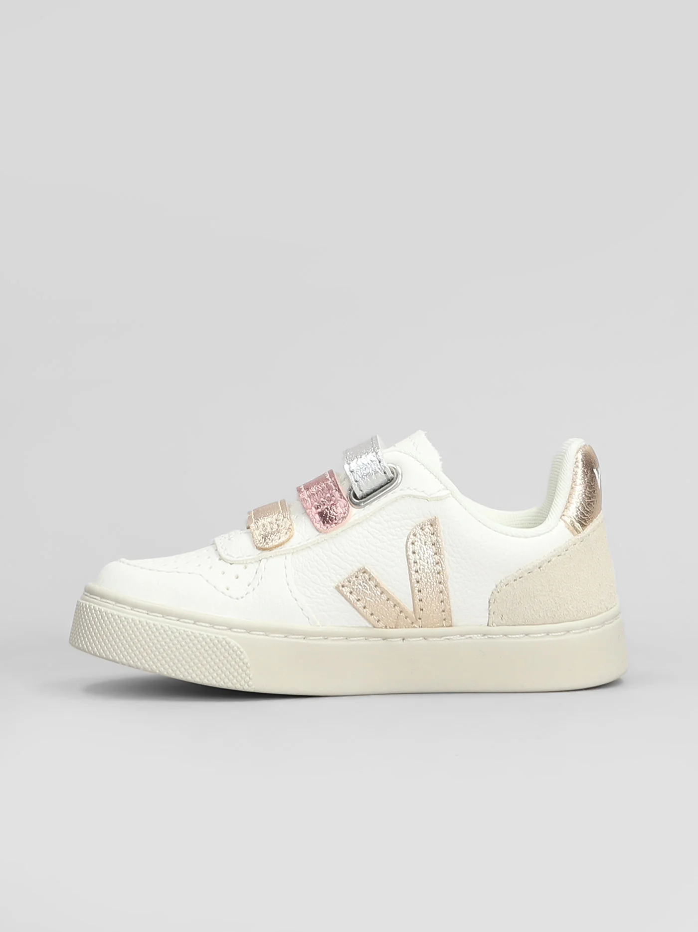 Small V-10 Sneakers in white leather - Image 3