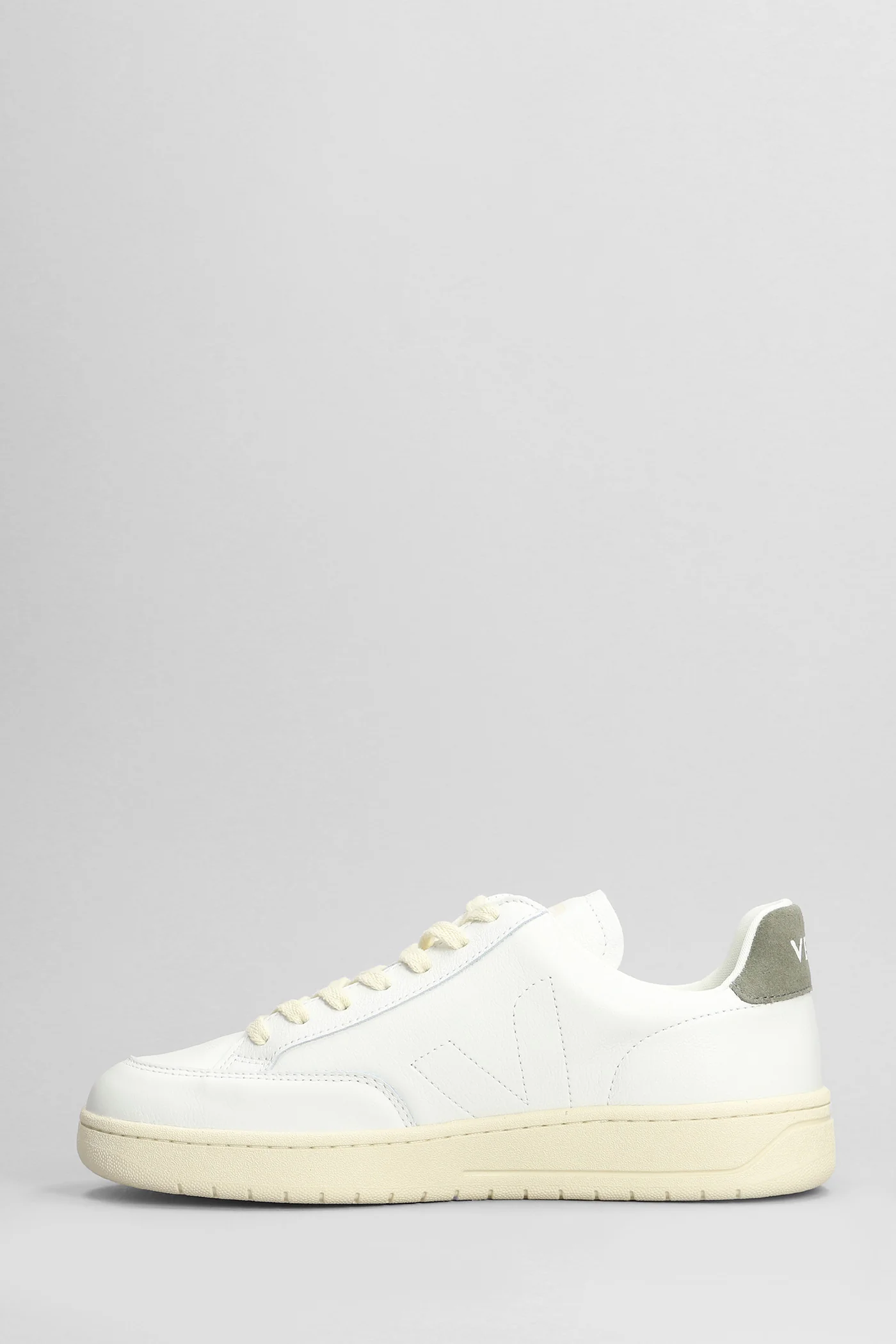 V-12 Stitch Sneakers in white leather - Image 3