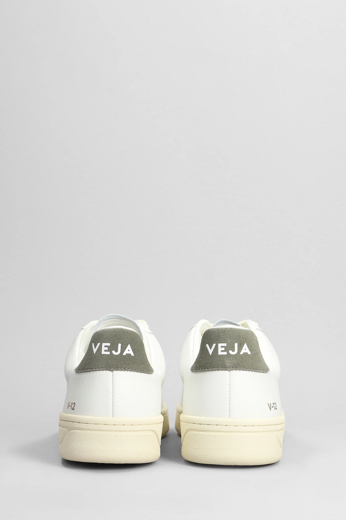 V-12 Stitch Sneakers in white leather - Image 4