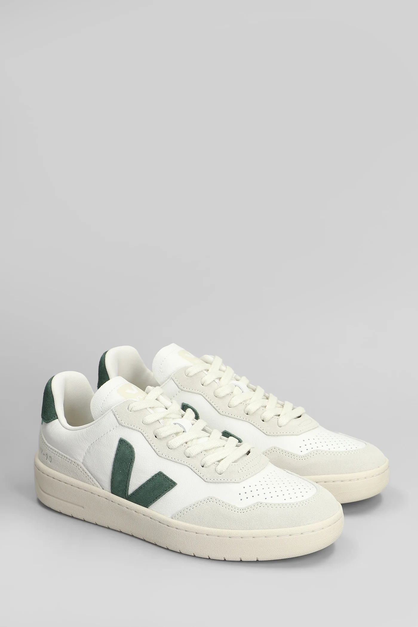 V-90 O.T. Sneakers in white suede and leather - Image 2