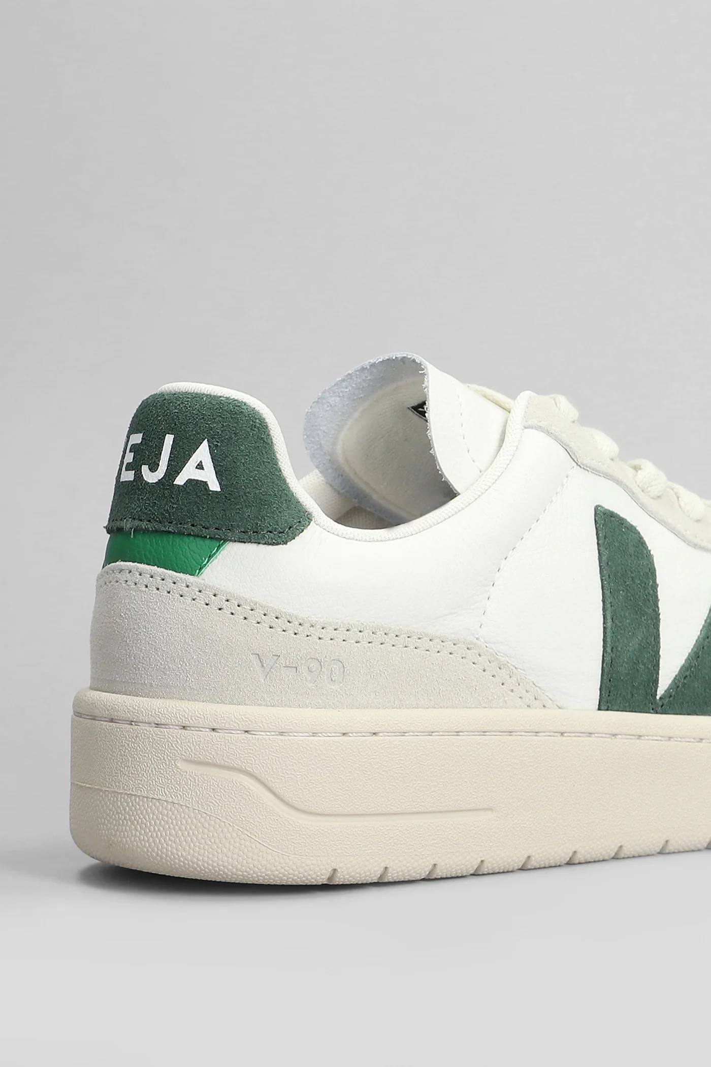 V-90 O.T. Sneakers in white suede and leather - Image 5