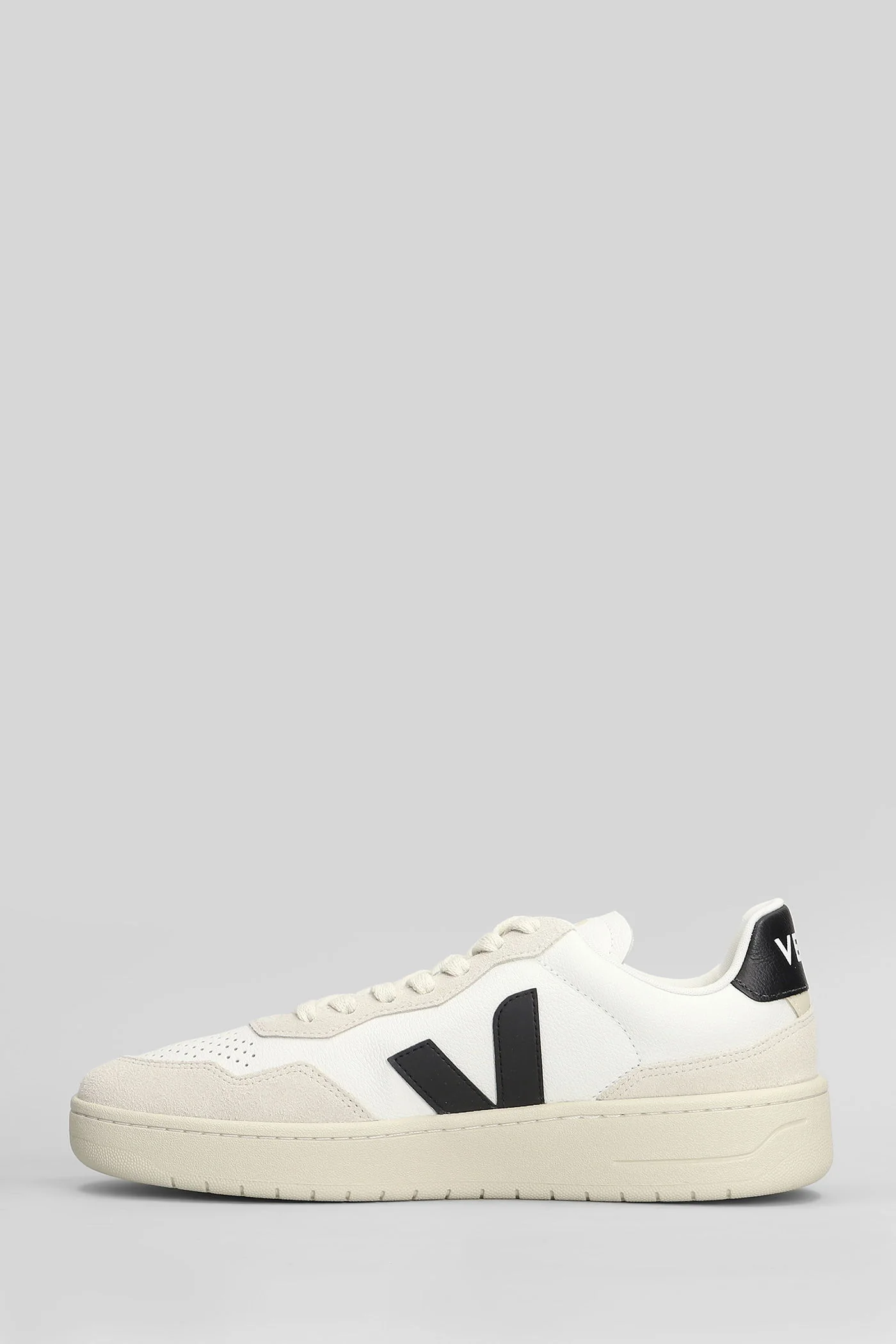 V-90 O.T Sneakers in white suede and leather - Image 3