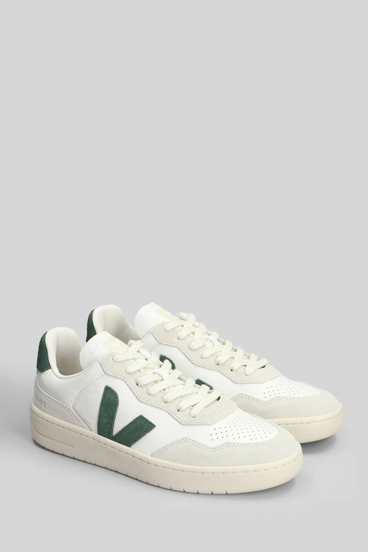 V-90 O.T. Sneakers in white suede and leather - Image 2