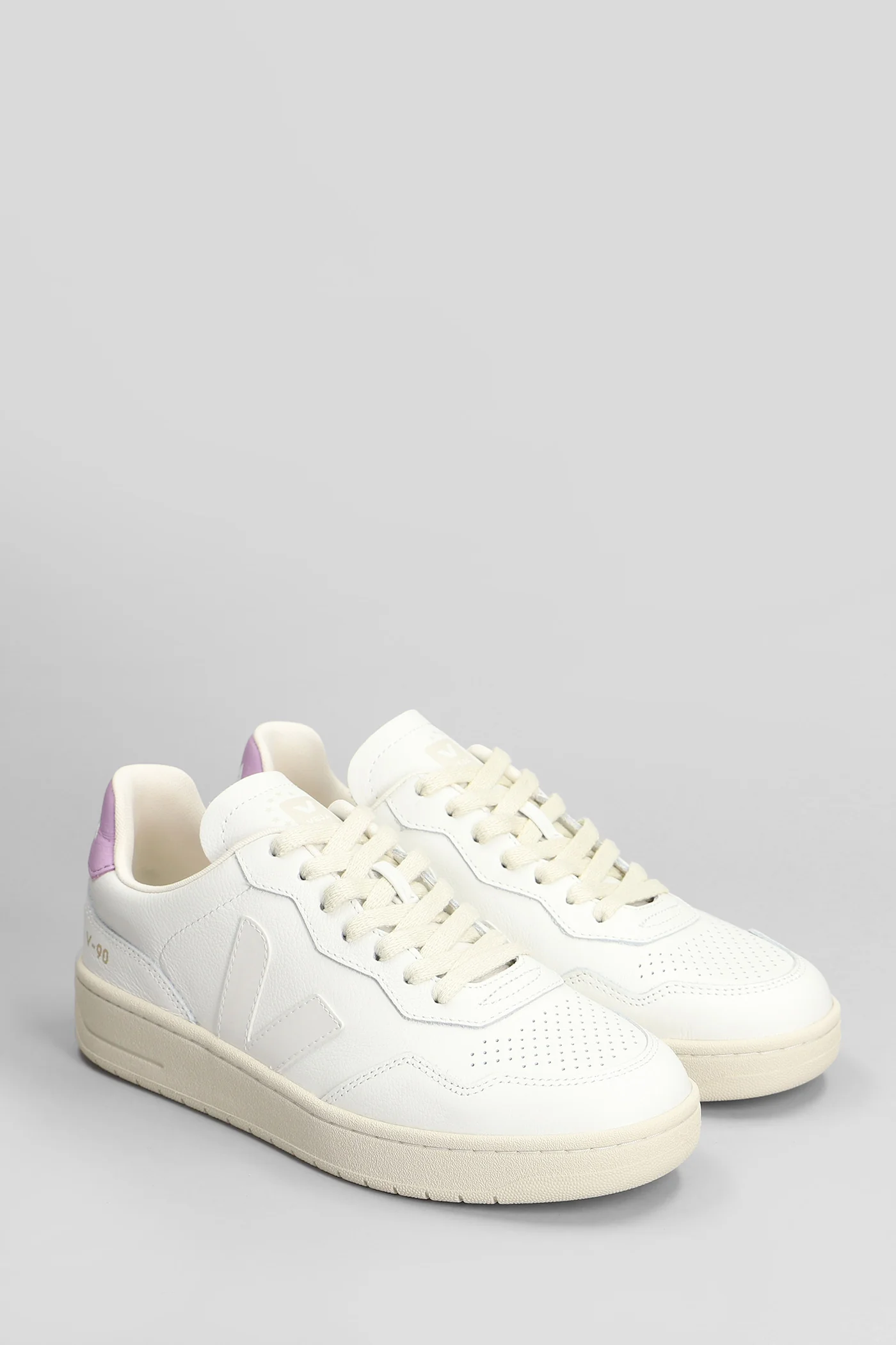 V-90 Sneakers in white leather - Image 2