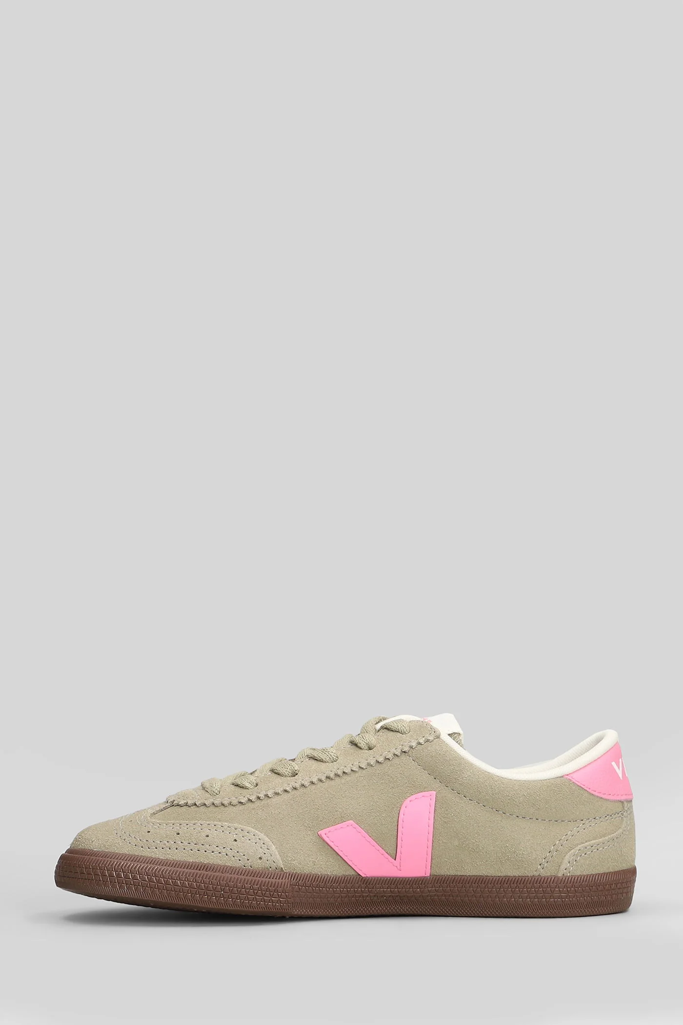 Volley Sneakers in taupe suede - Image 3