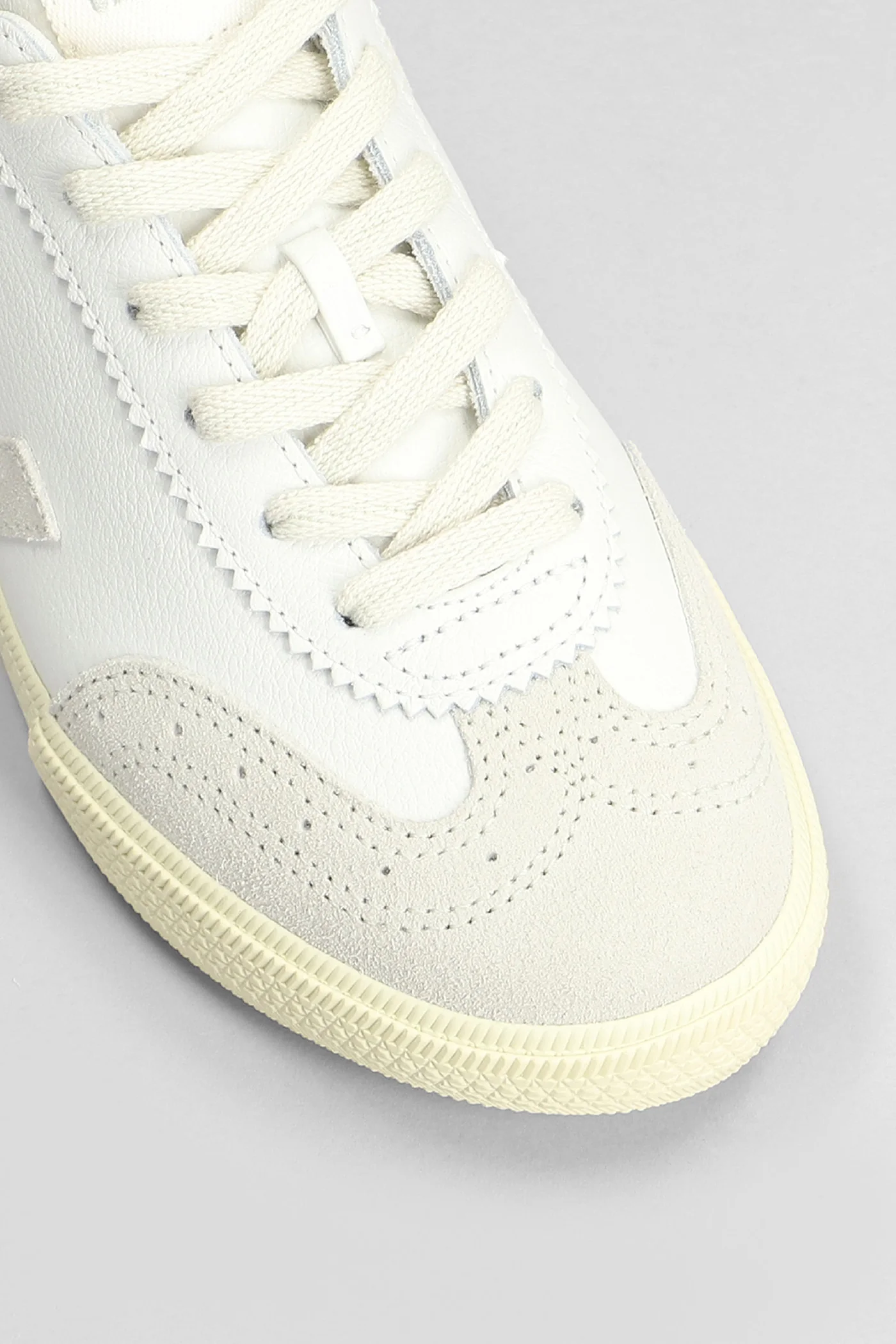 Volley Sneakers in white suede and leather - Image 5