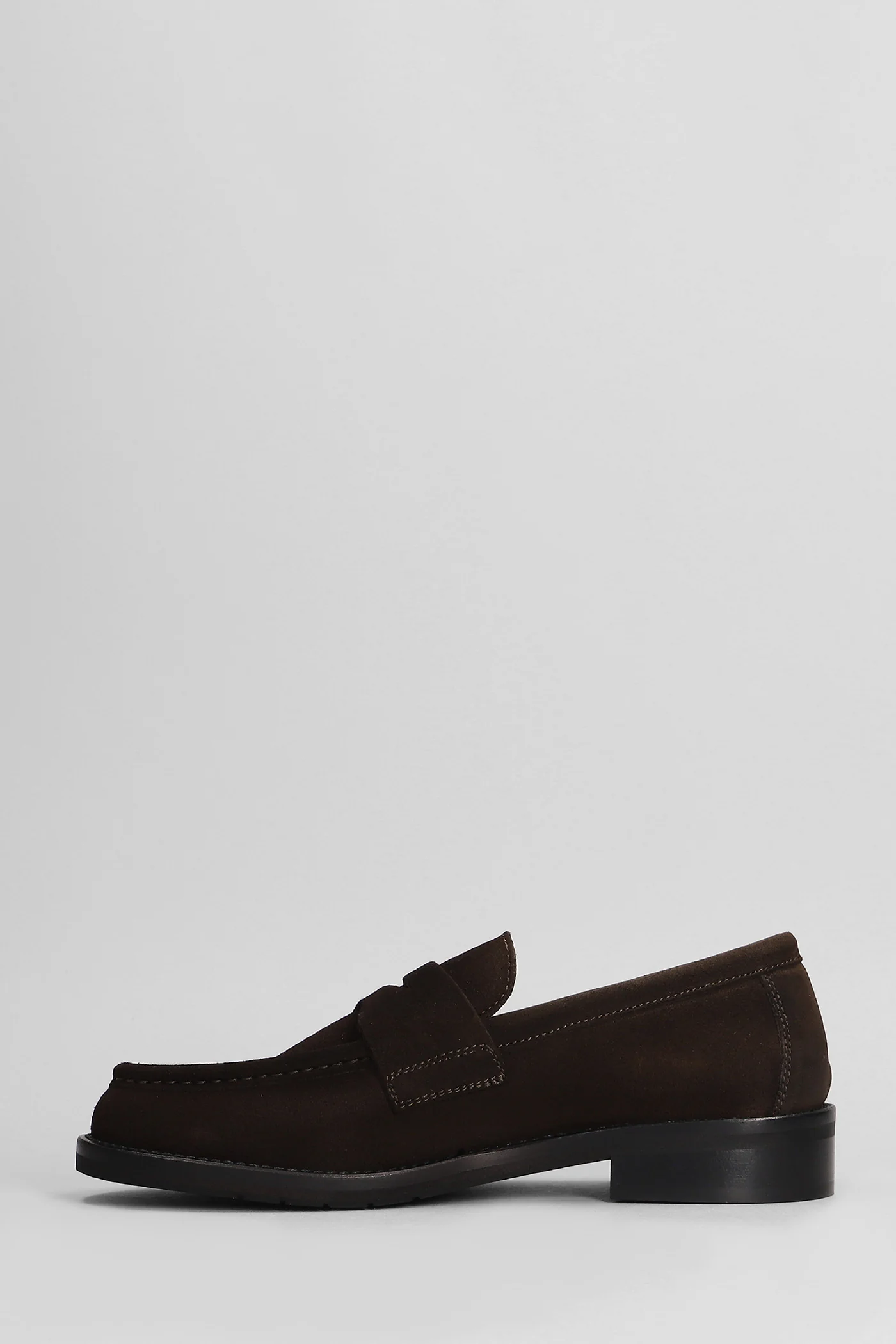 Loafers in dark brown suede - Image 3