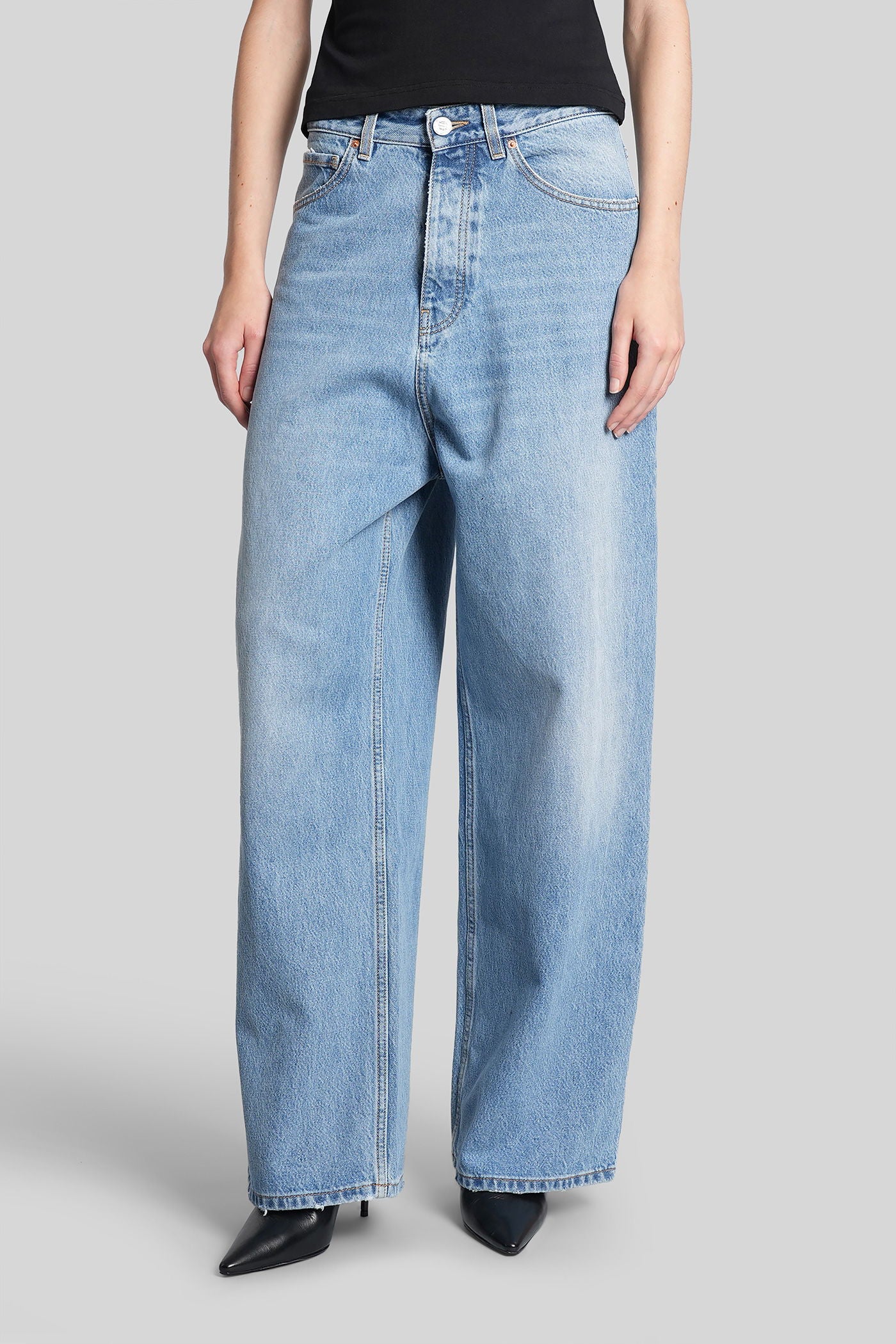 Jeans in blue cotton