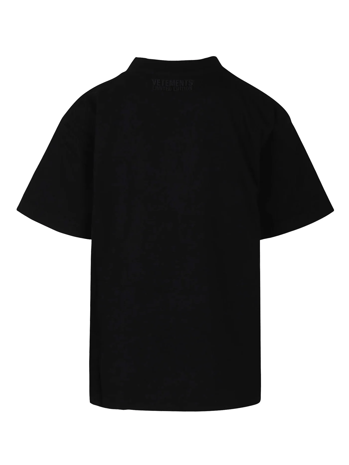T-Shirt in black cotton - Image 2