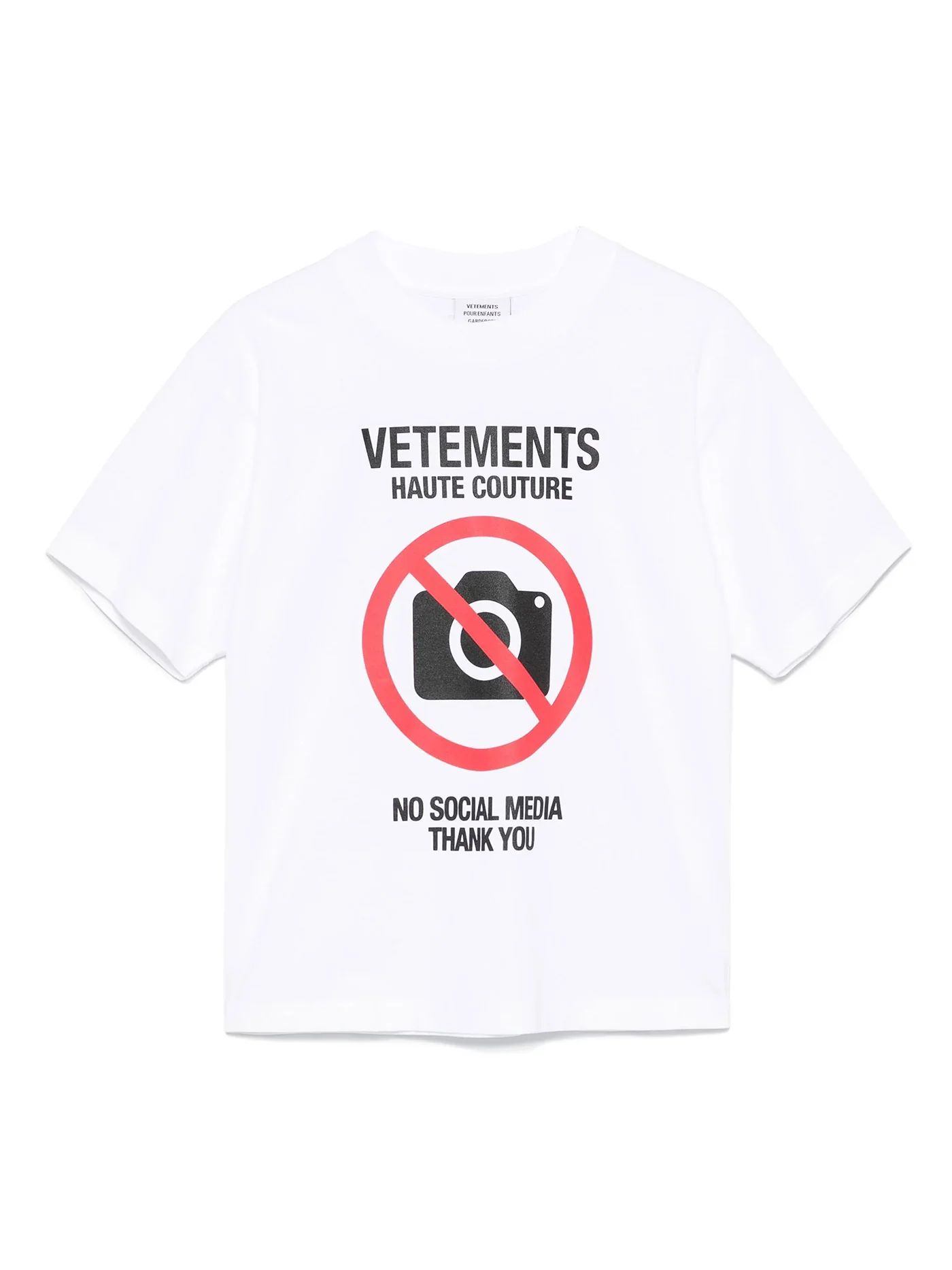 T-Shirt in white cotton