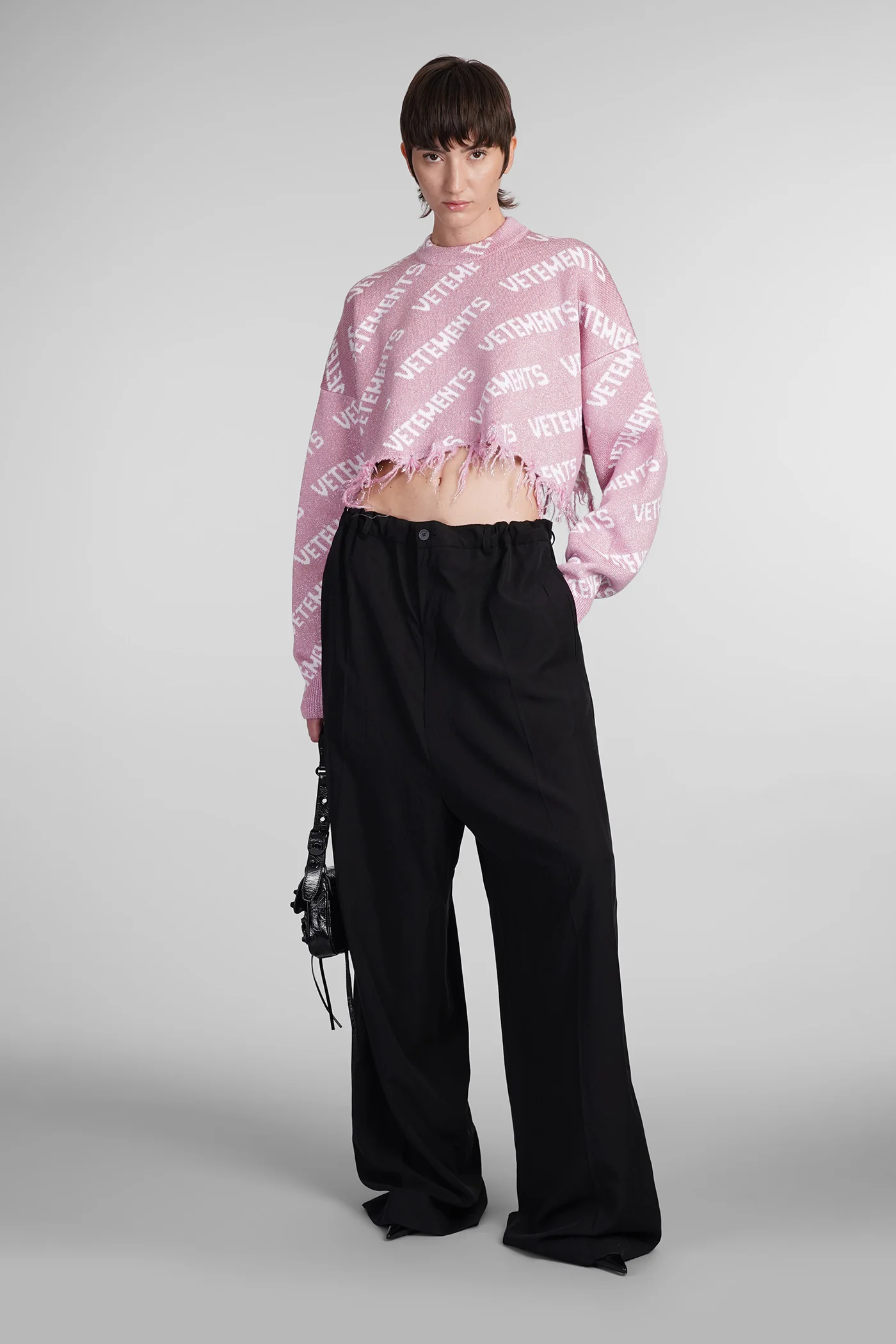 Knitwear in rose-pink wool - Image 2