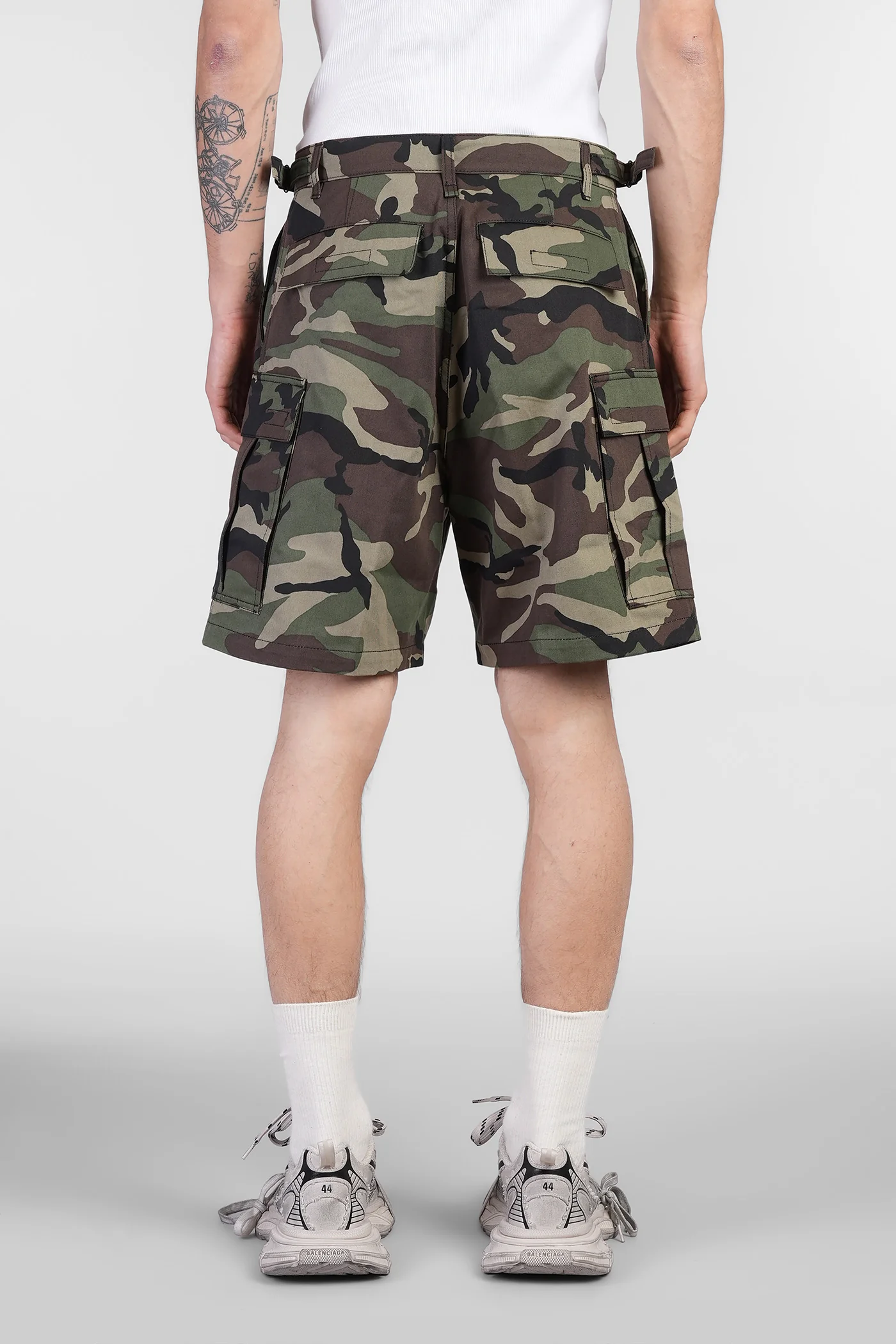 Shorts in camouflage cotton - Image 3