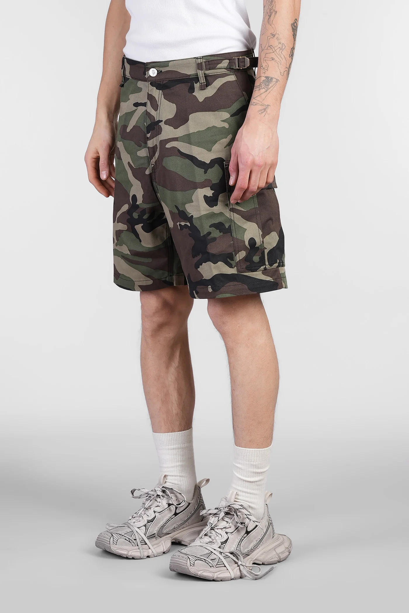 Shorts in camouflage cotton - Image 4