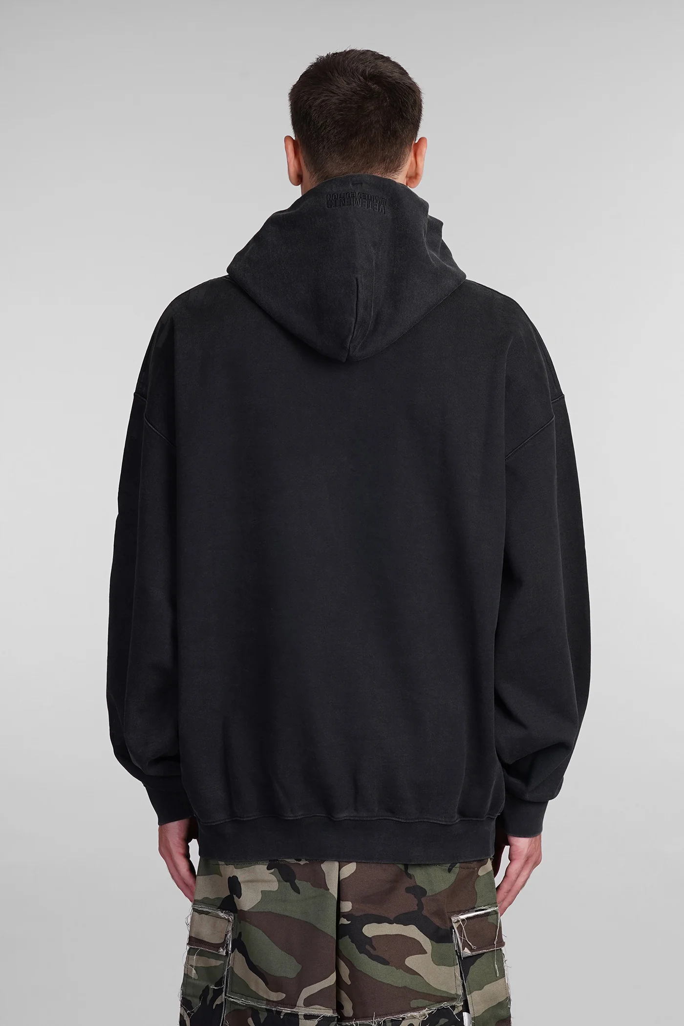 Sweatshirt in black cotton - Image 3