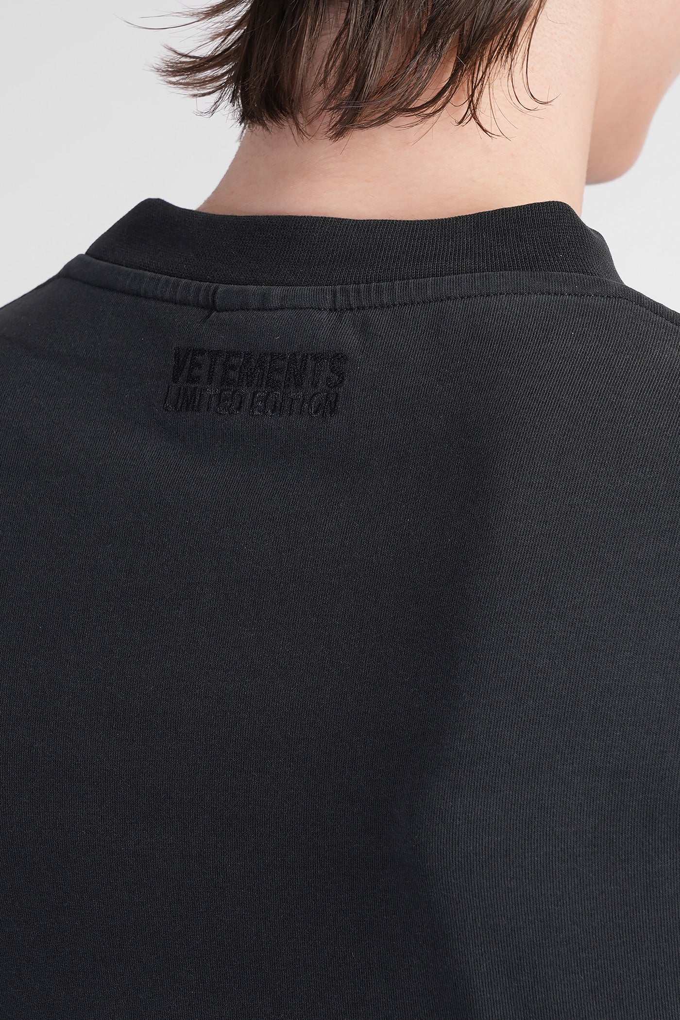 T-Shirt in black cotton - Image 5