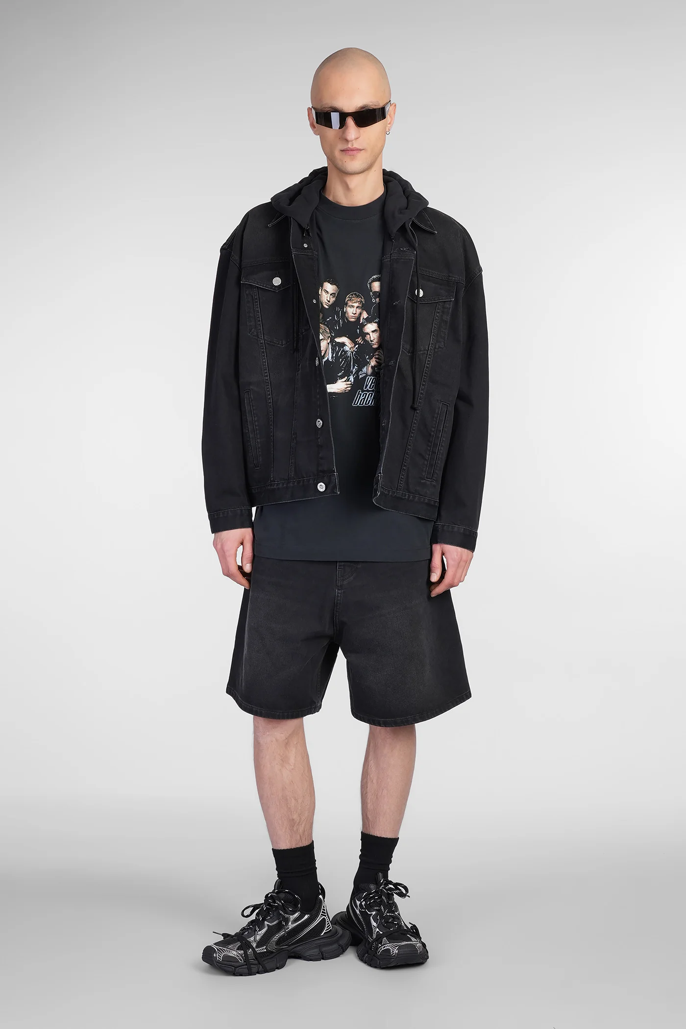 T-Shirt in black cotton - Image 2