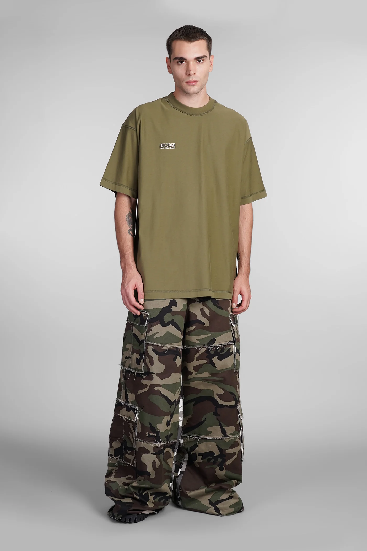 T-Shirt in green cotton - Image 2