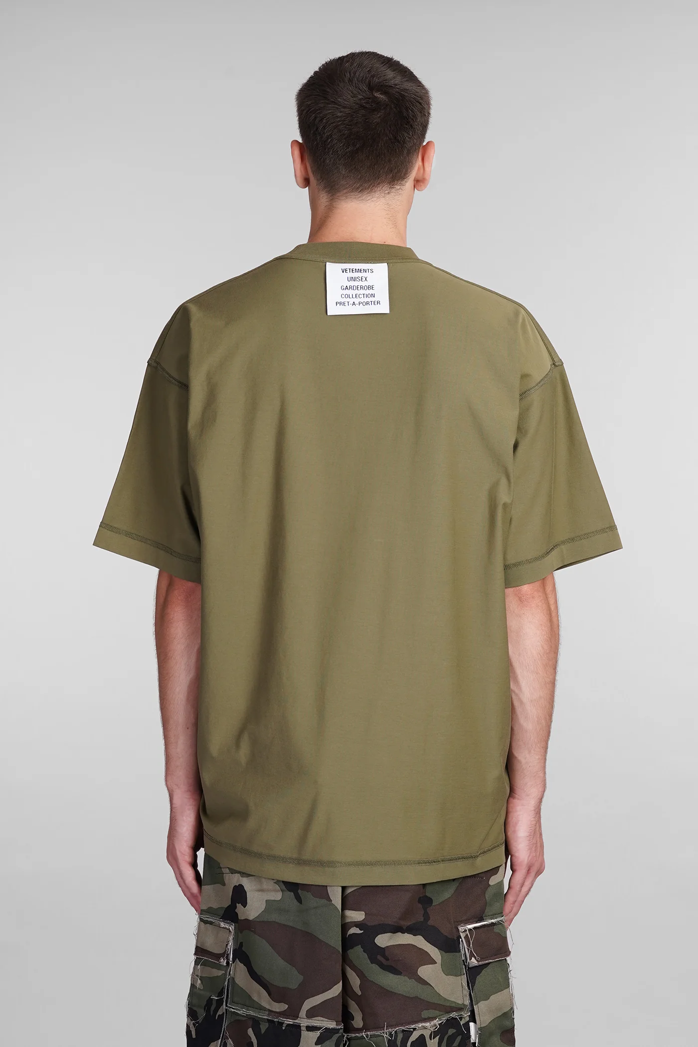 T-Shirt in green cotton - Image 3