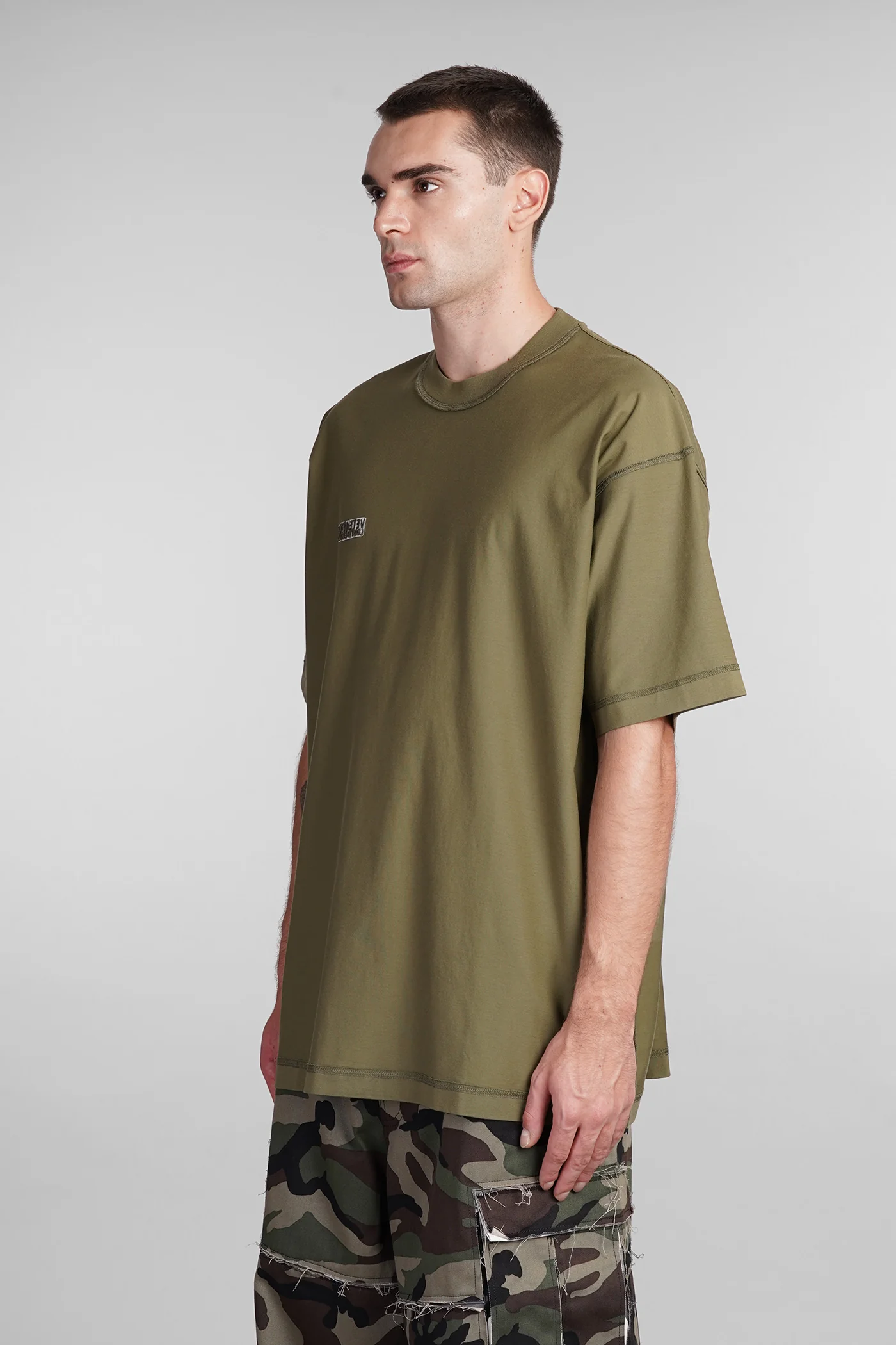 T-Shirt in green cotton - Image 4