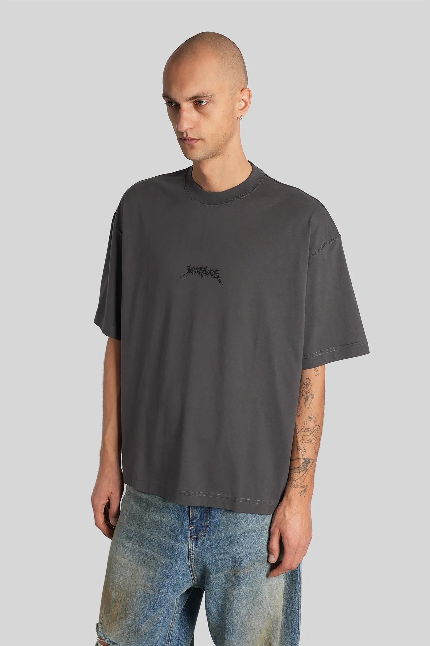 T-Shirt in grey cotton - Image 4