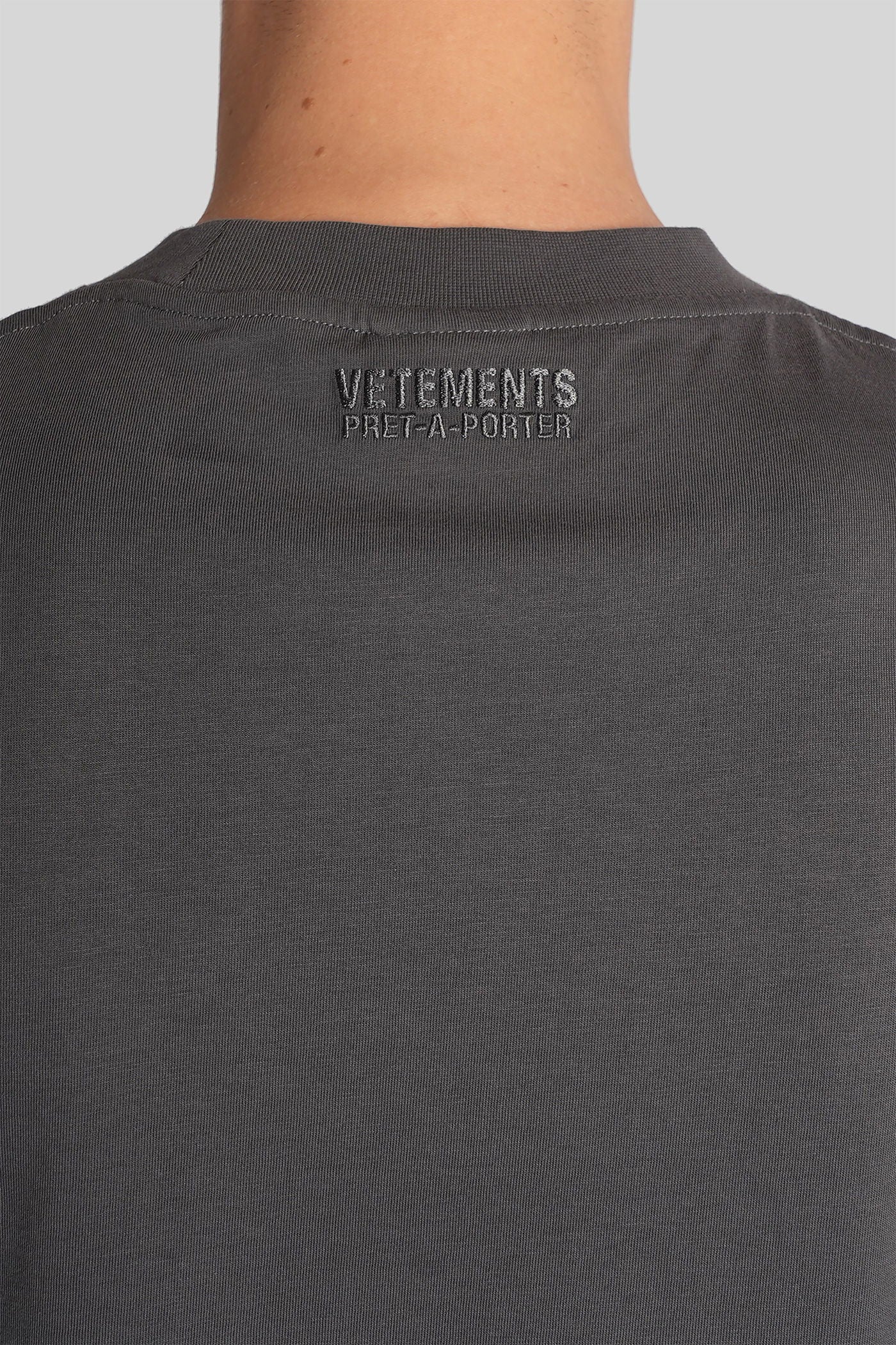 T-Shirt in grey cotton - Image 5