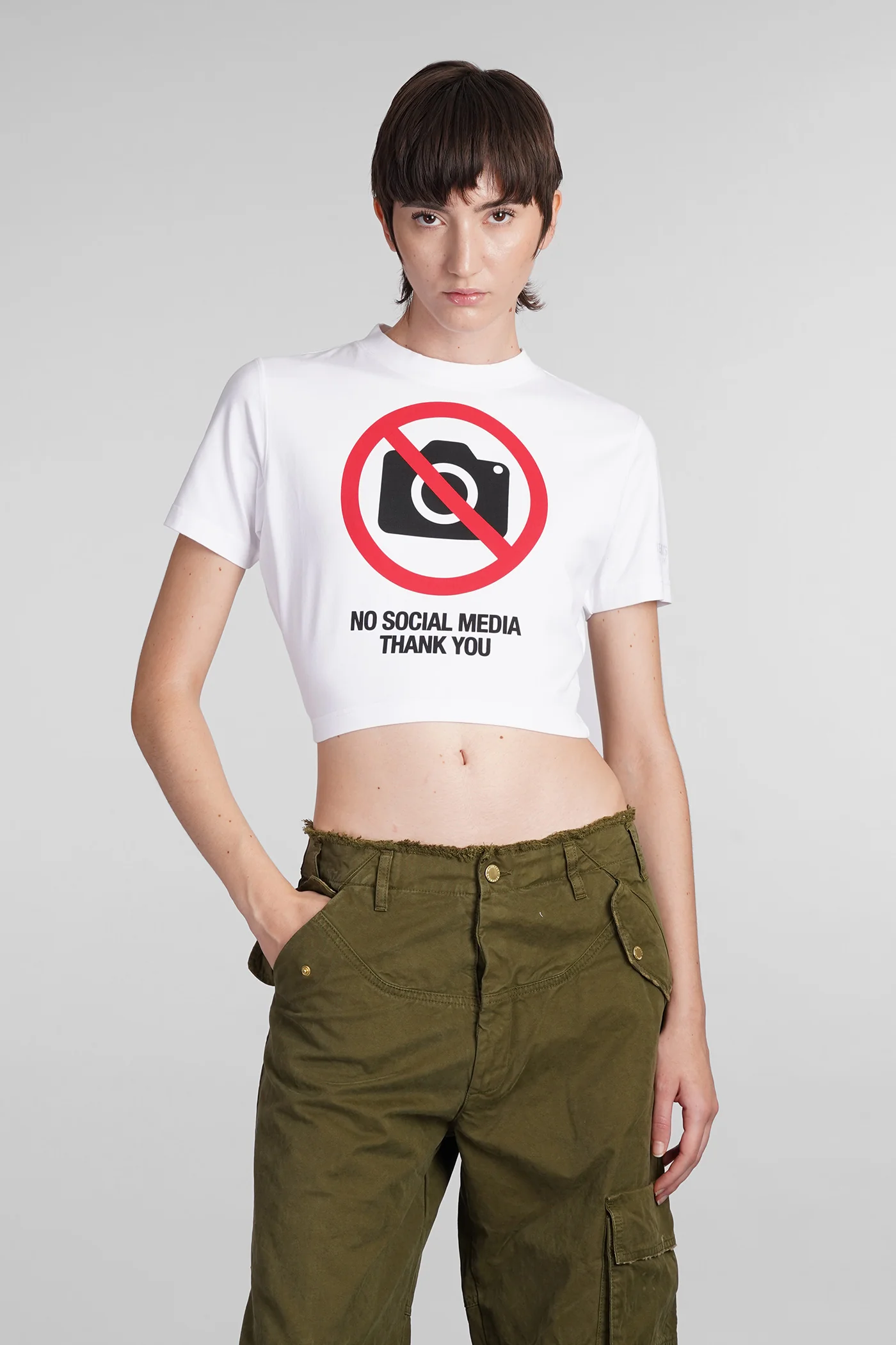 T-Shirt in white cotton