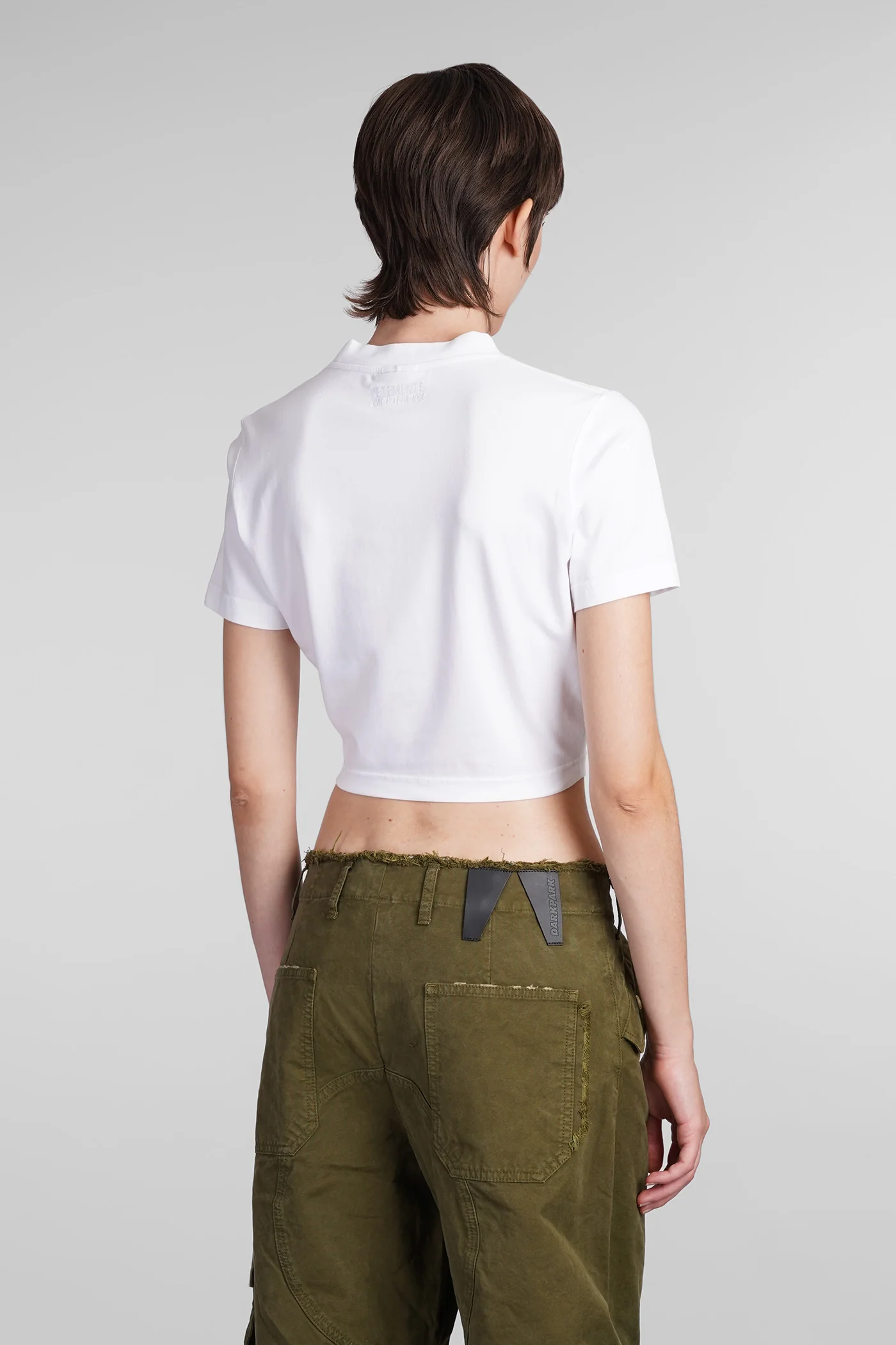 T-Shirt in white cotton - Image 3