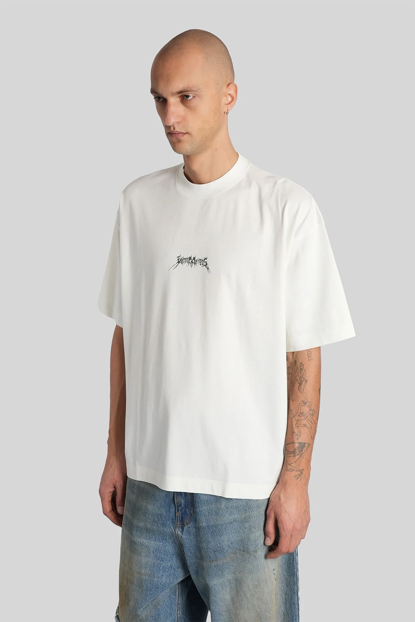 T-Shirt in white cotton - Image 4