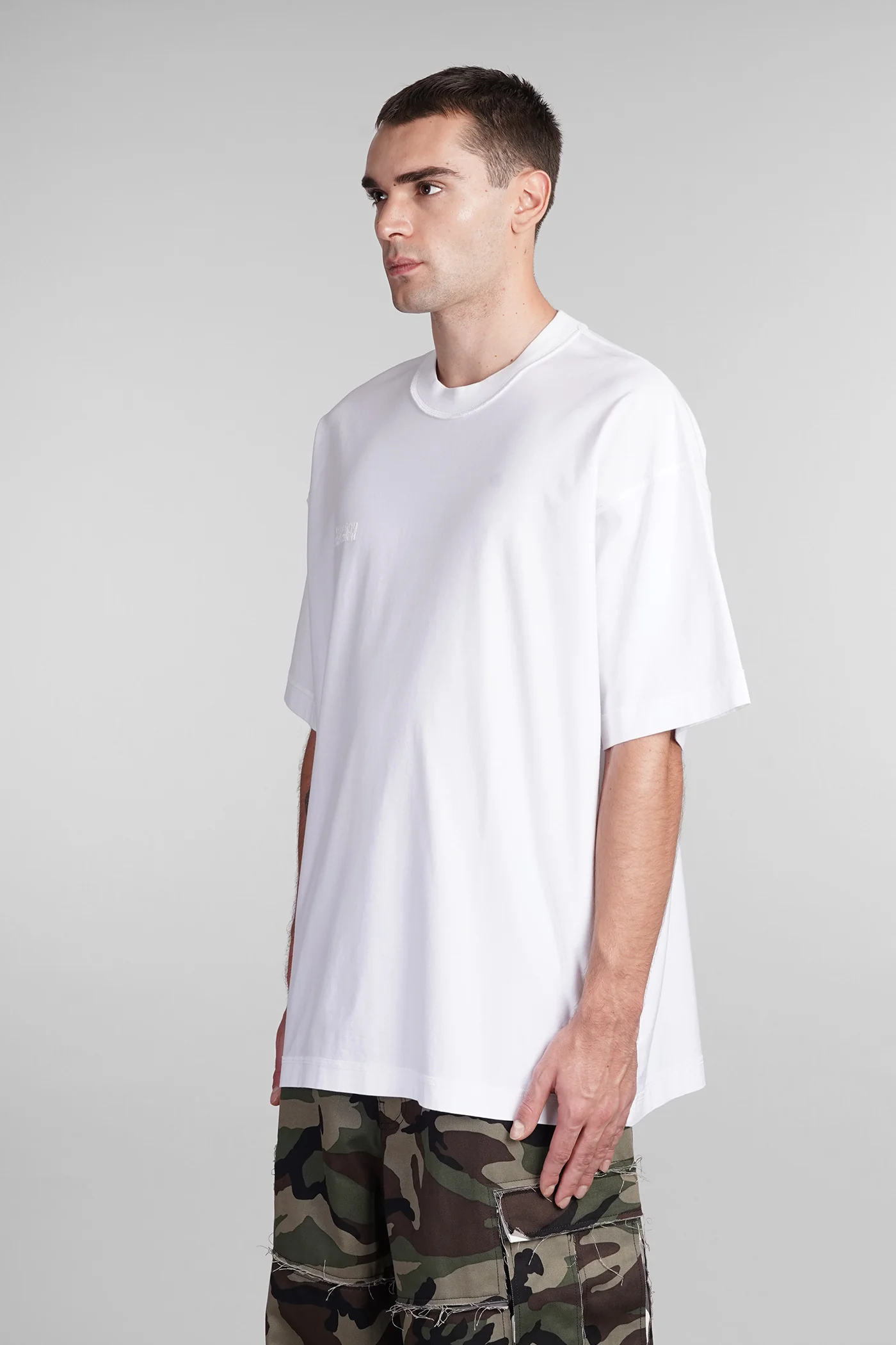 T-Shirt in white cotton - Image 4