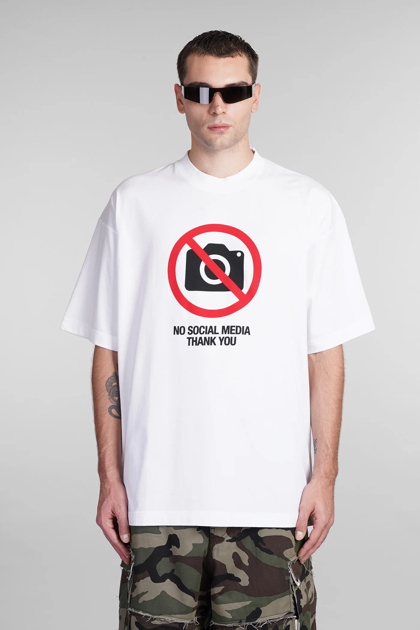 T-Shirt in white cotton