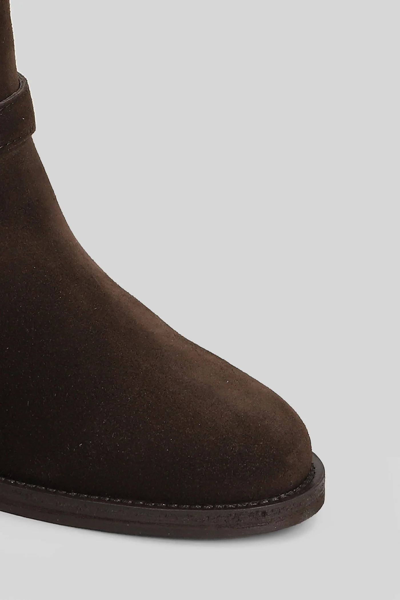 Ankle boots inside wedge in dark brown suede - Image 5