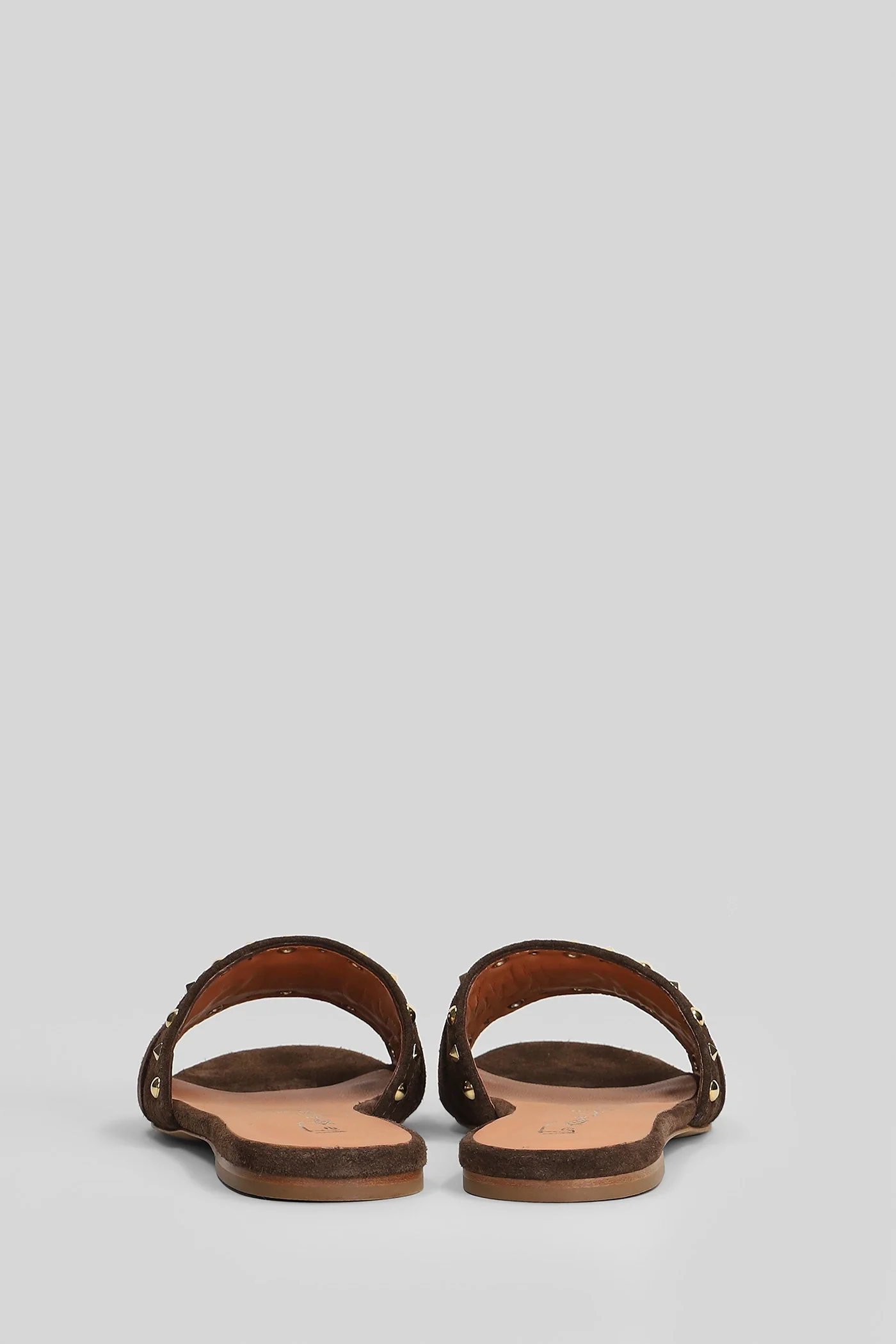 Flat sandal-slipper in brown suede - Image 4