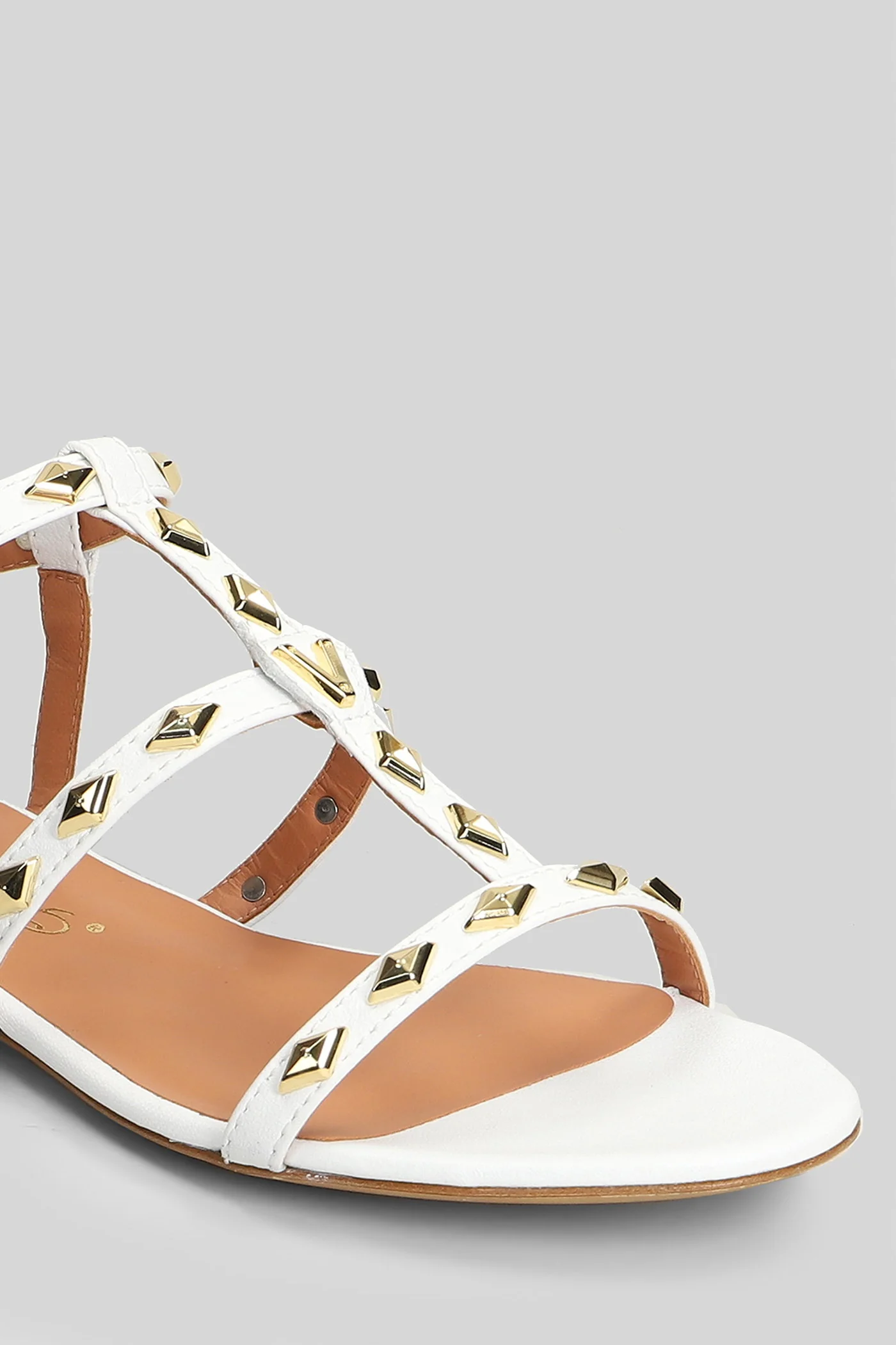 Flat sandal-slipper in white leather - Image 5