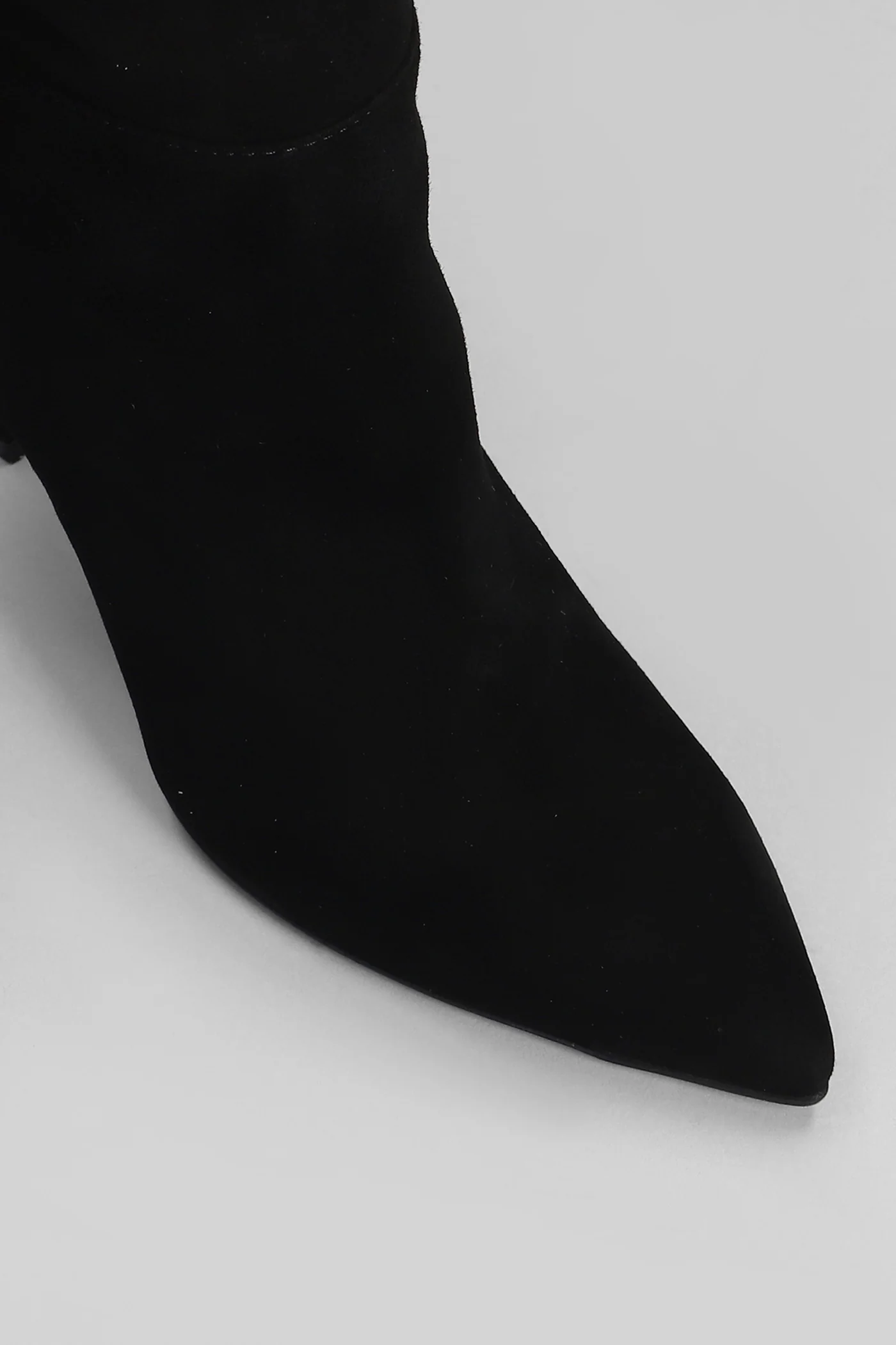High heels boots in black suede - Image 5