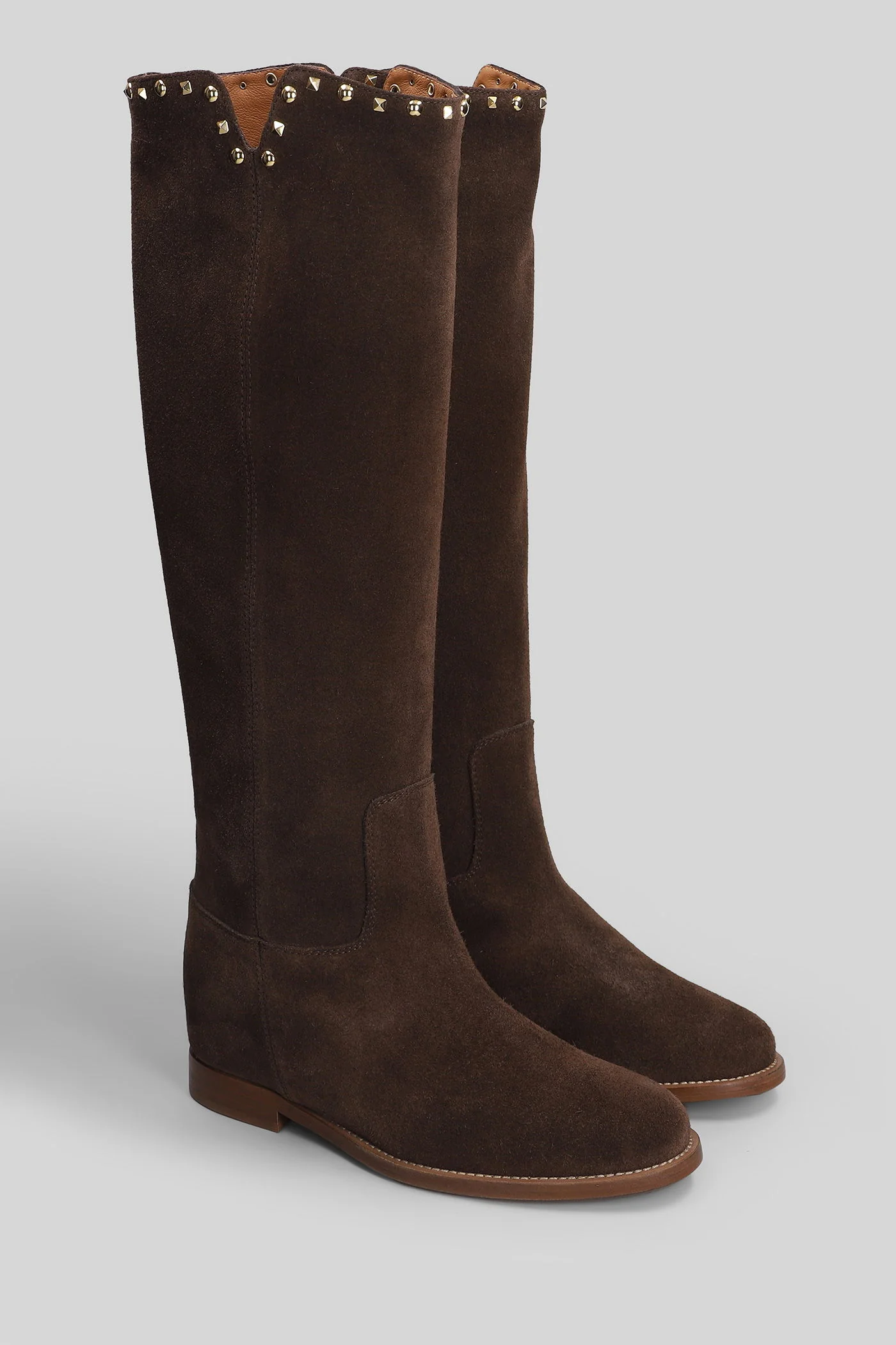in brown suede - Image 2