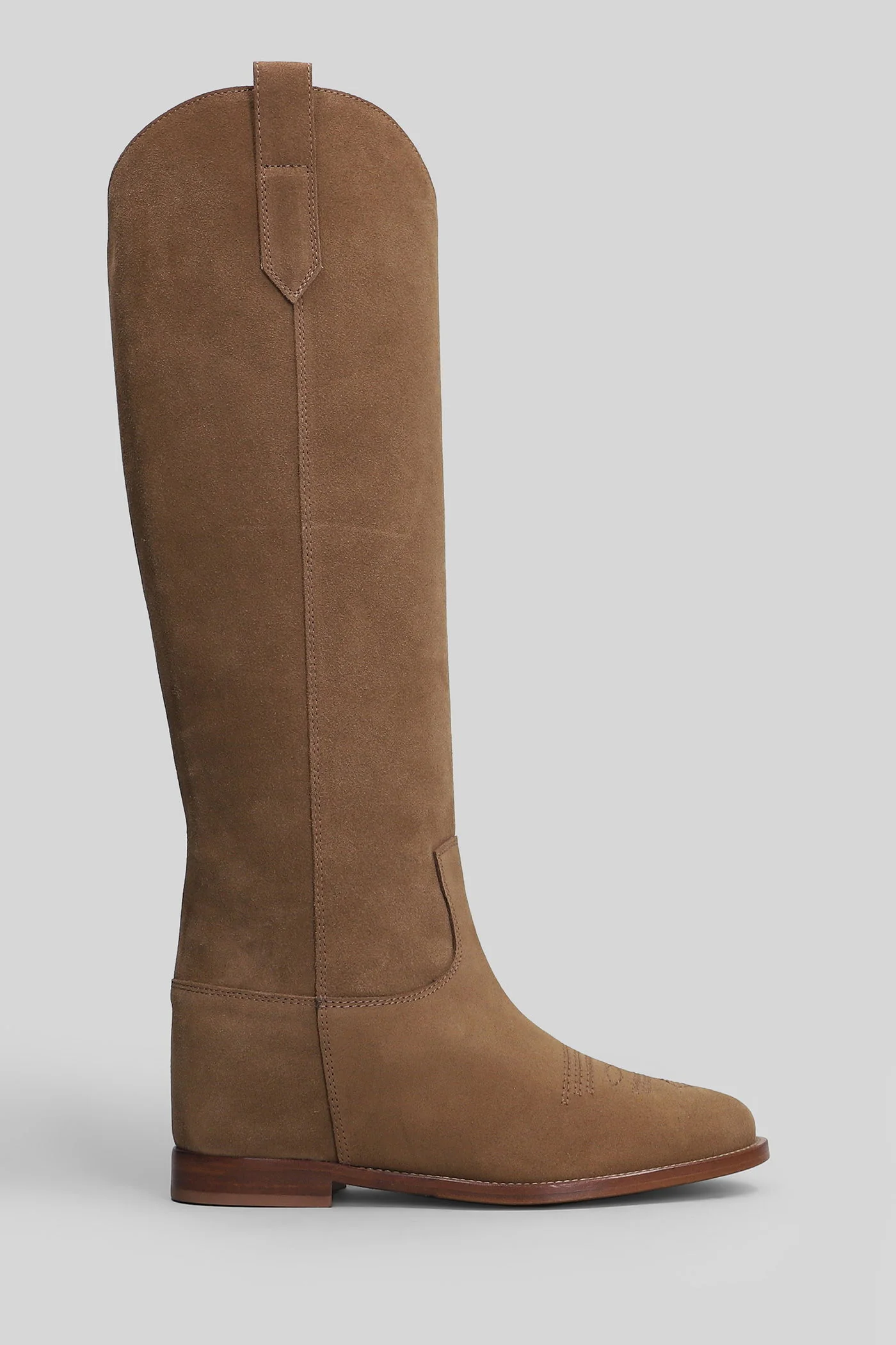 in Camel suede