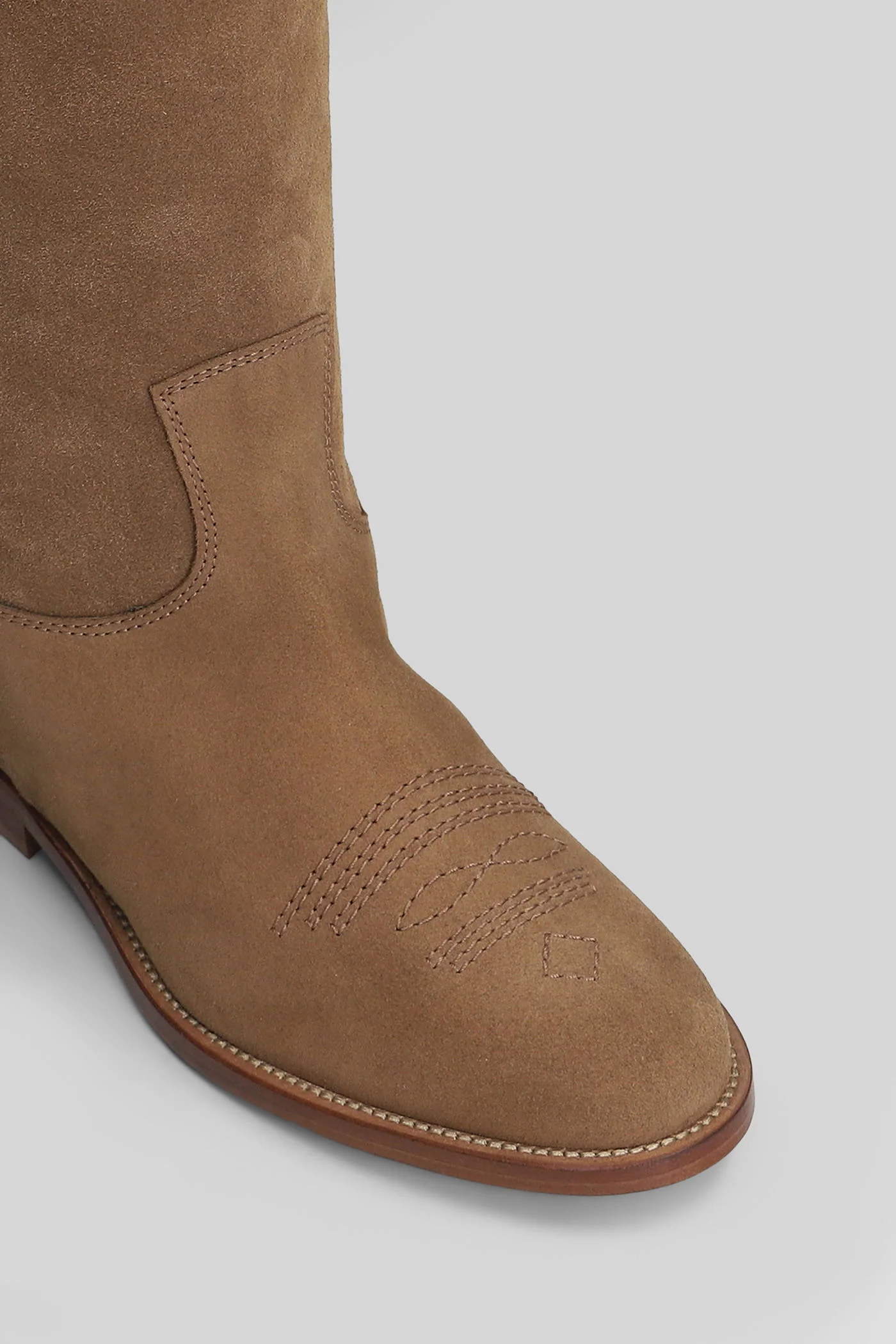 in Camel suede - Image 5