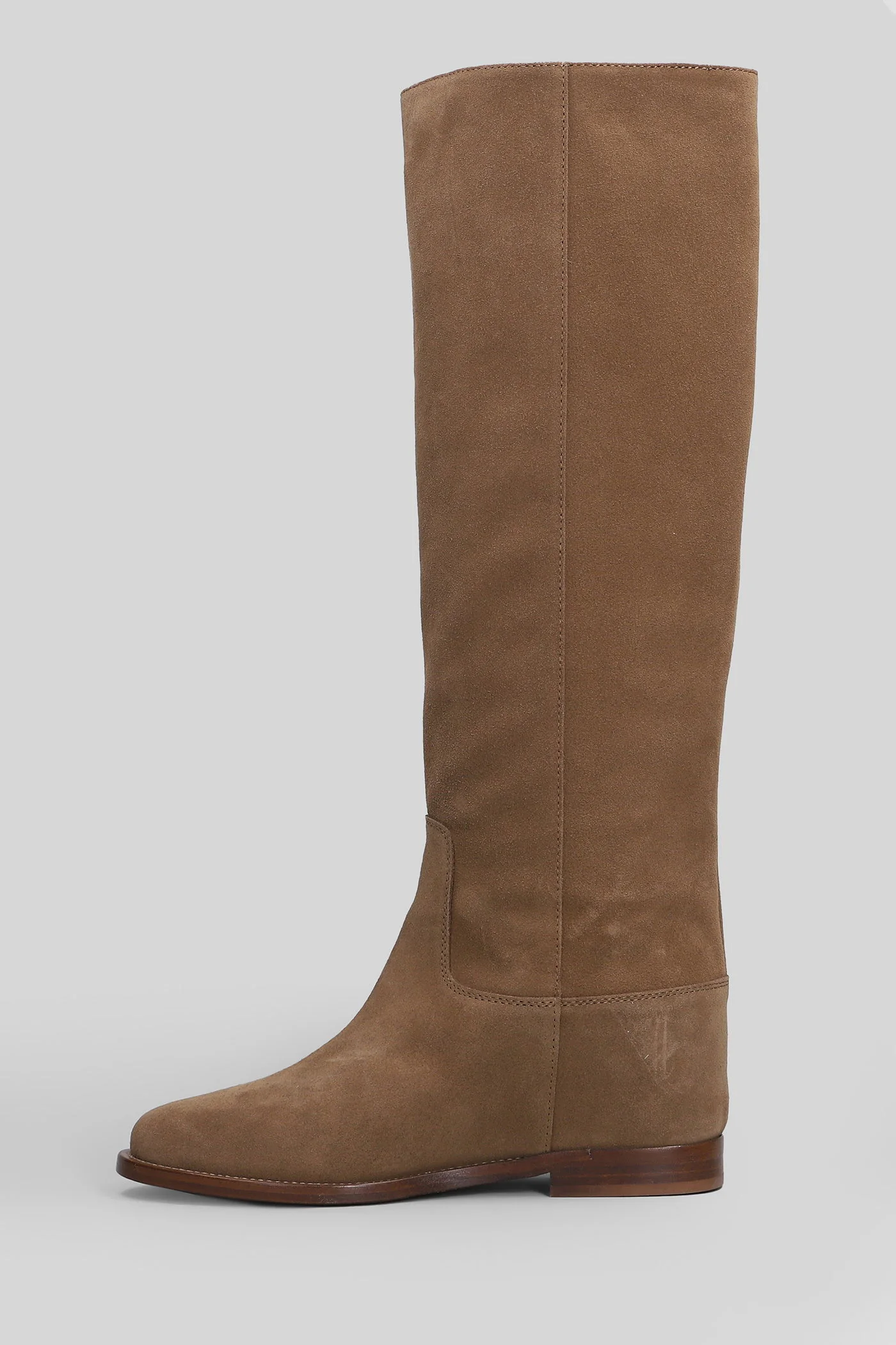 in Camel suede - Image 3