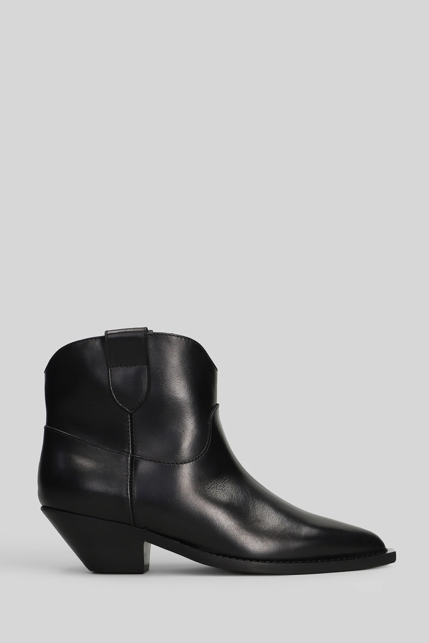 texan Ankle boots in black leather