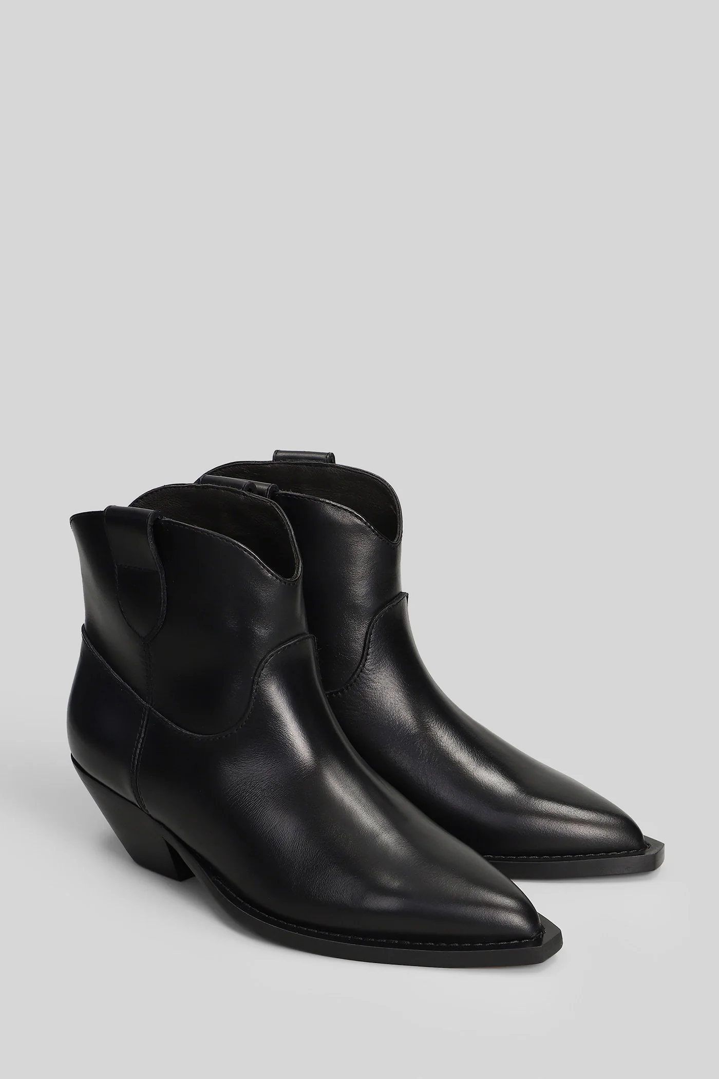texan Ankle boots in black leather - Image 2