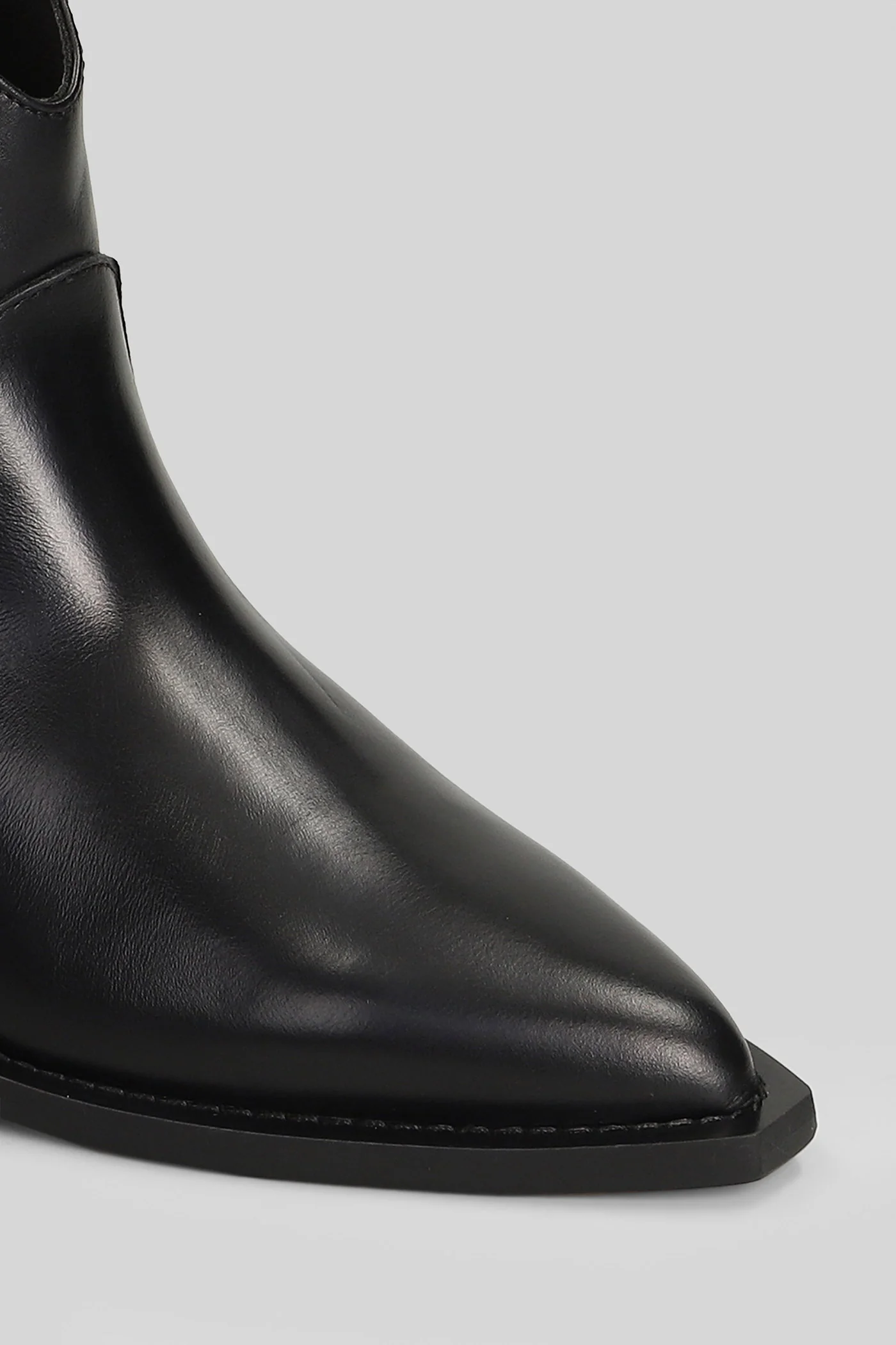 texan Ankle boots in black leather - Image 5