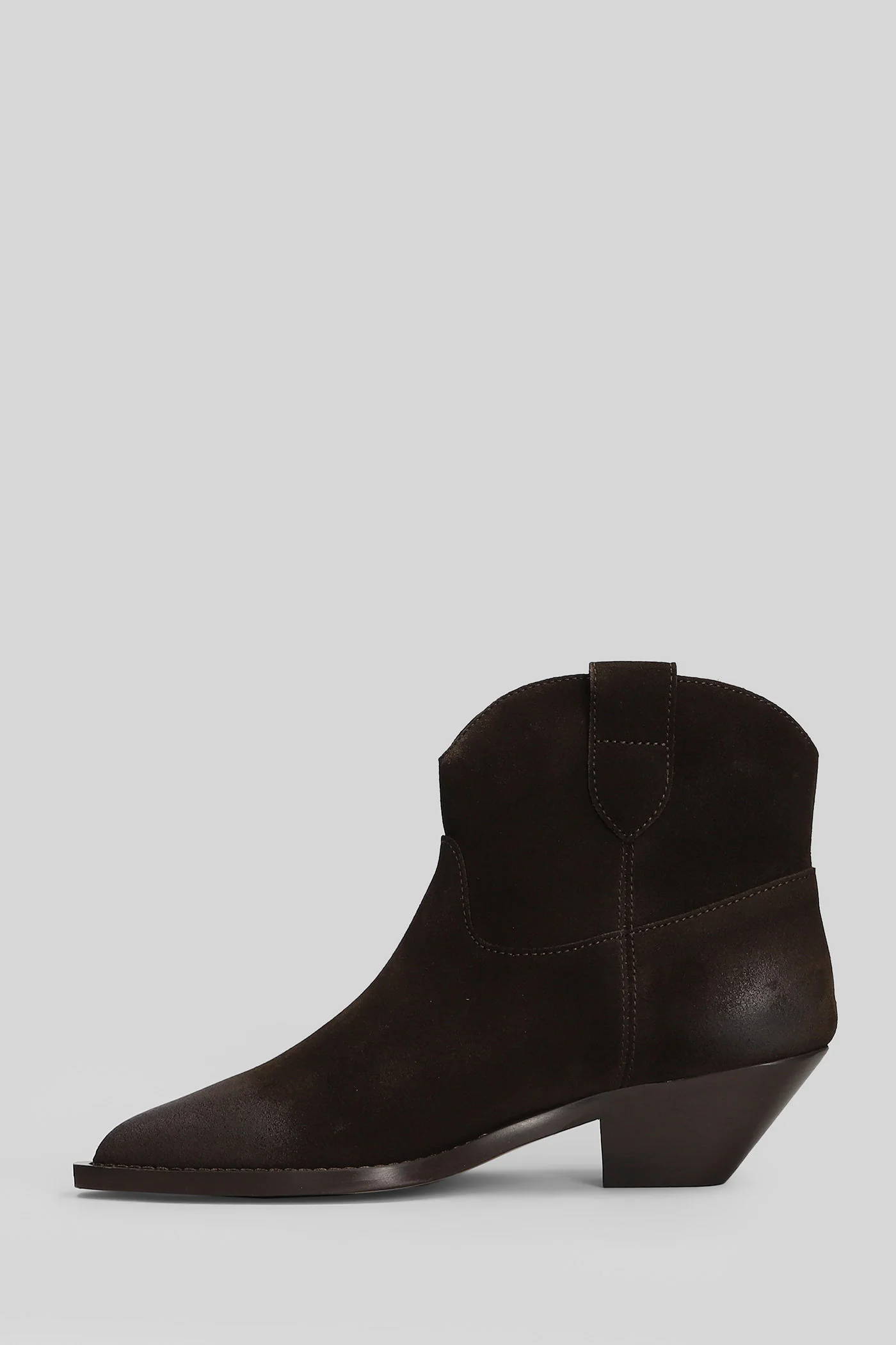 texan Ankle boots in dark brown suede - Image 3