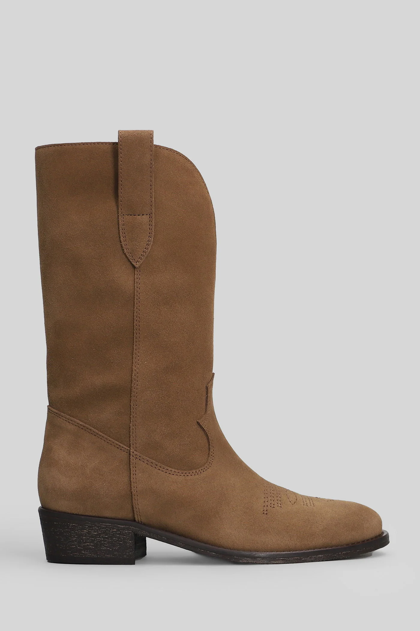 texan Ankle boots in taupe suede