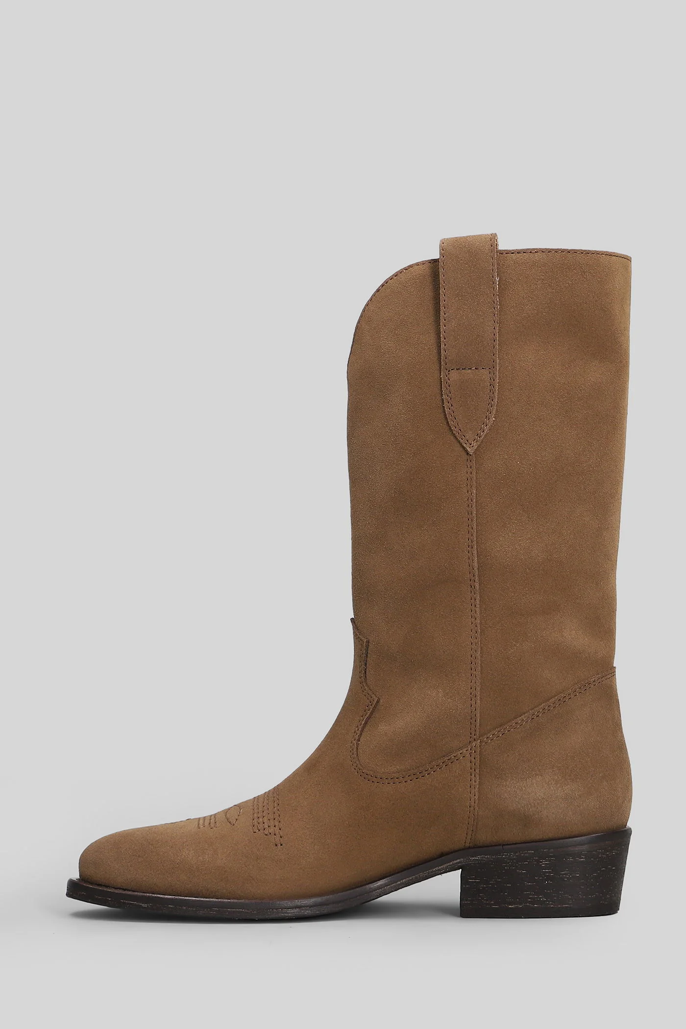 texan Ankle boots in taupe suede - Image 3